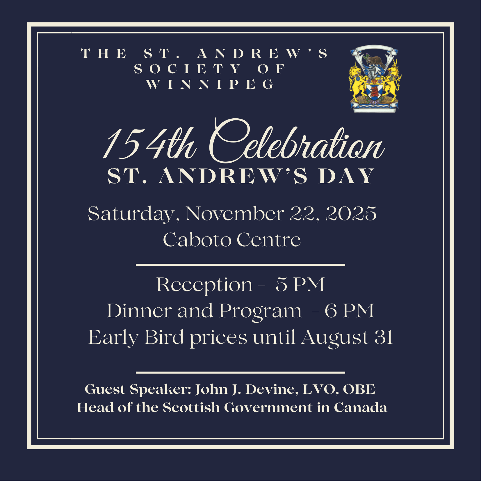 154th Celebration of St. Andrew's Day