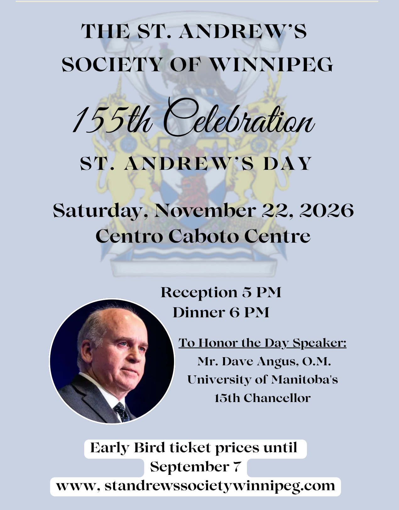 155th Celebration of St. Andrew's Day