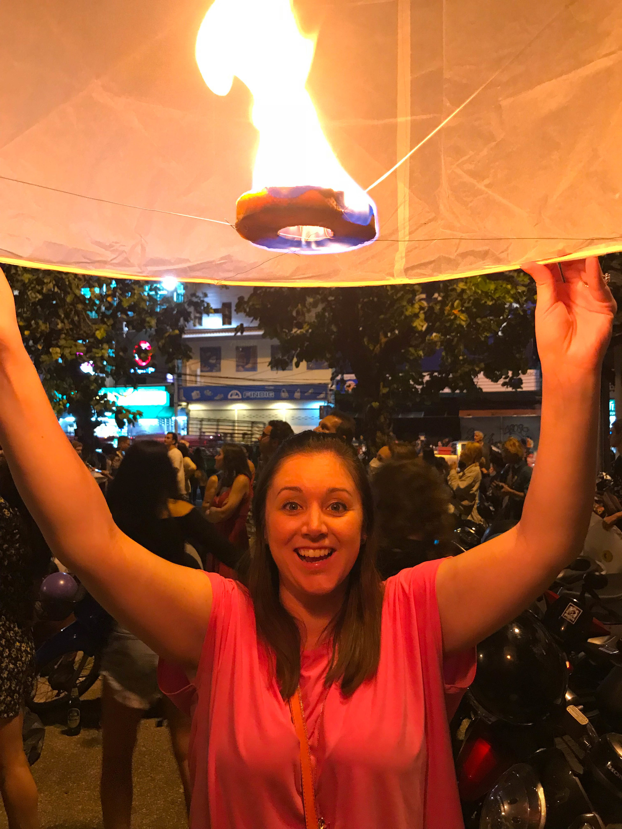 New Years Eve Lanterns in Chiang Mai Thailand