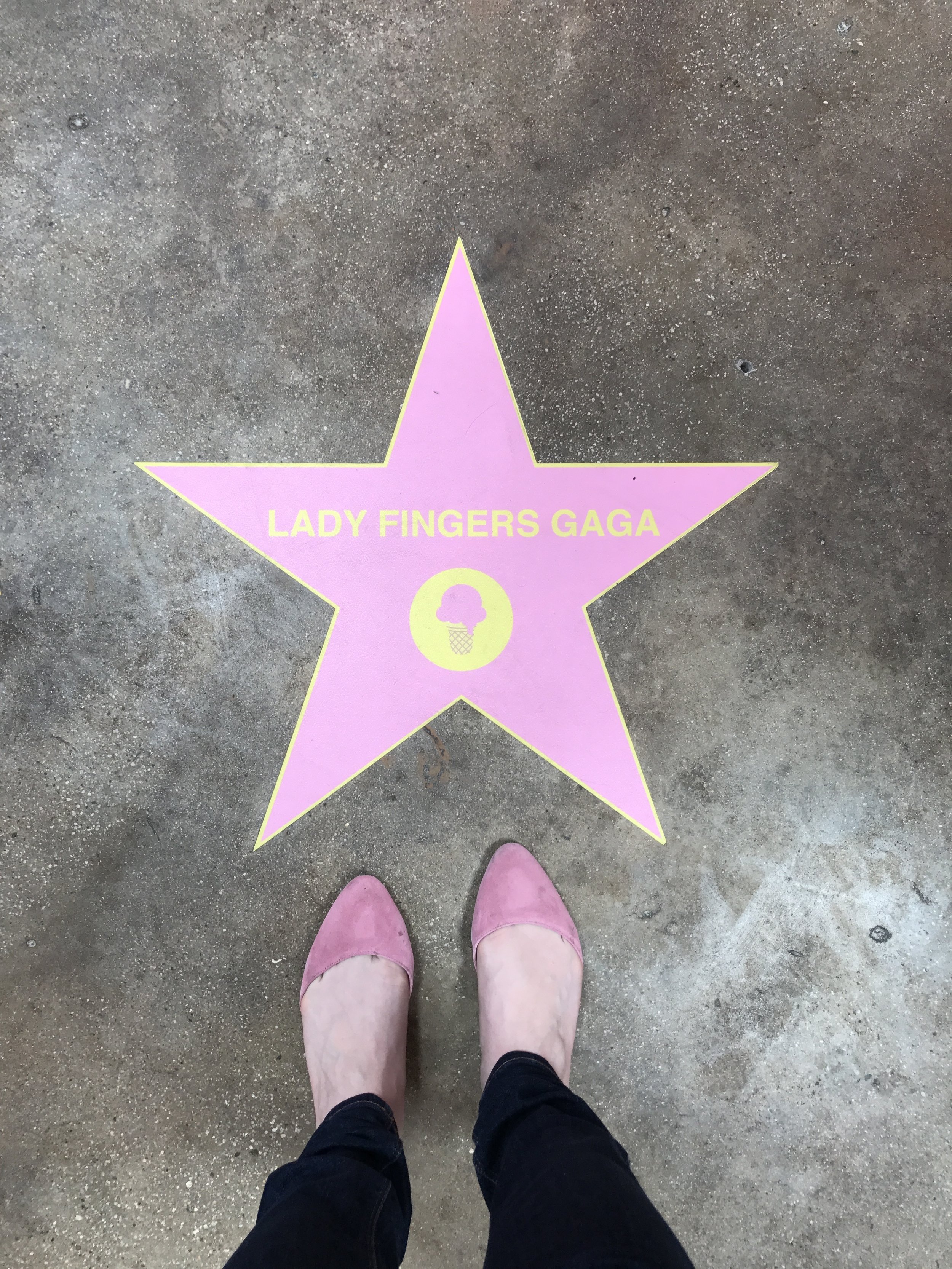 Lady Fingers Gaga - Museum of Ice Cream Walk of Fame