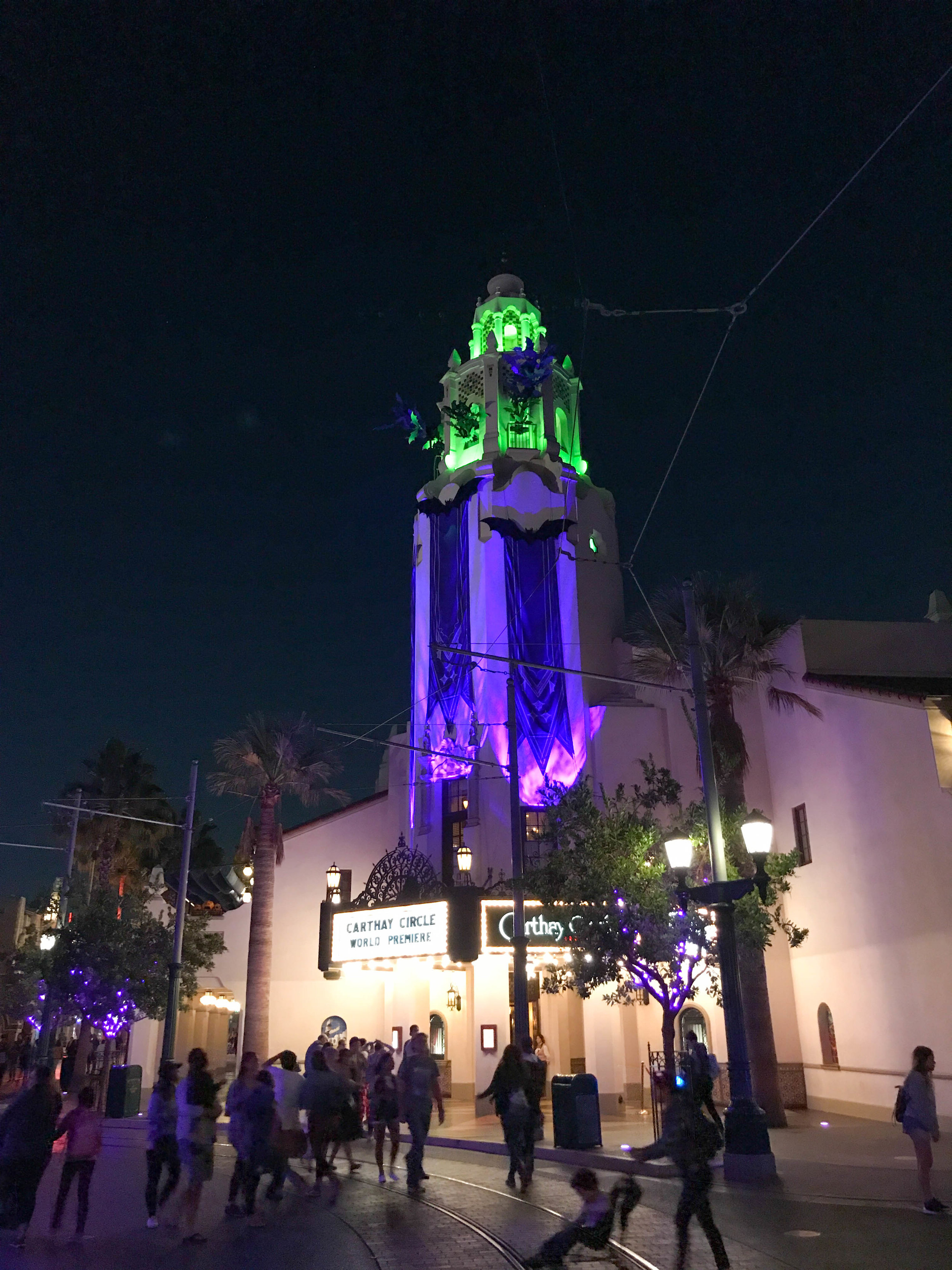 Copy of Disneyland Halloween Time California Adventure Carthay Circle bats