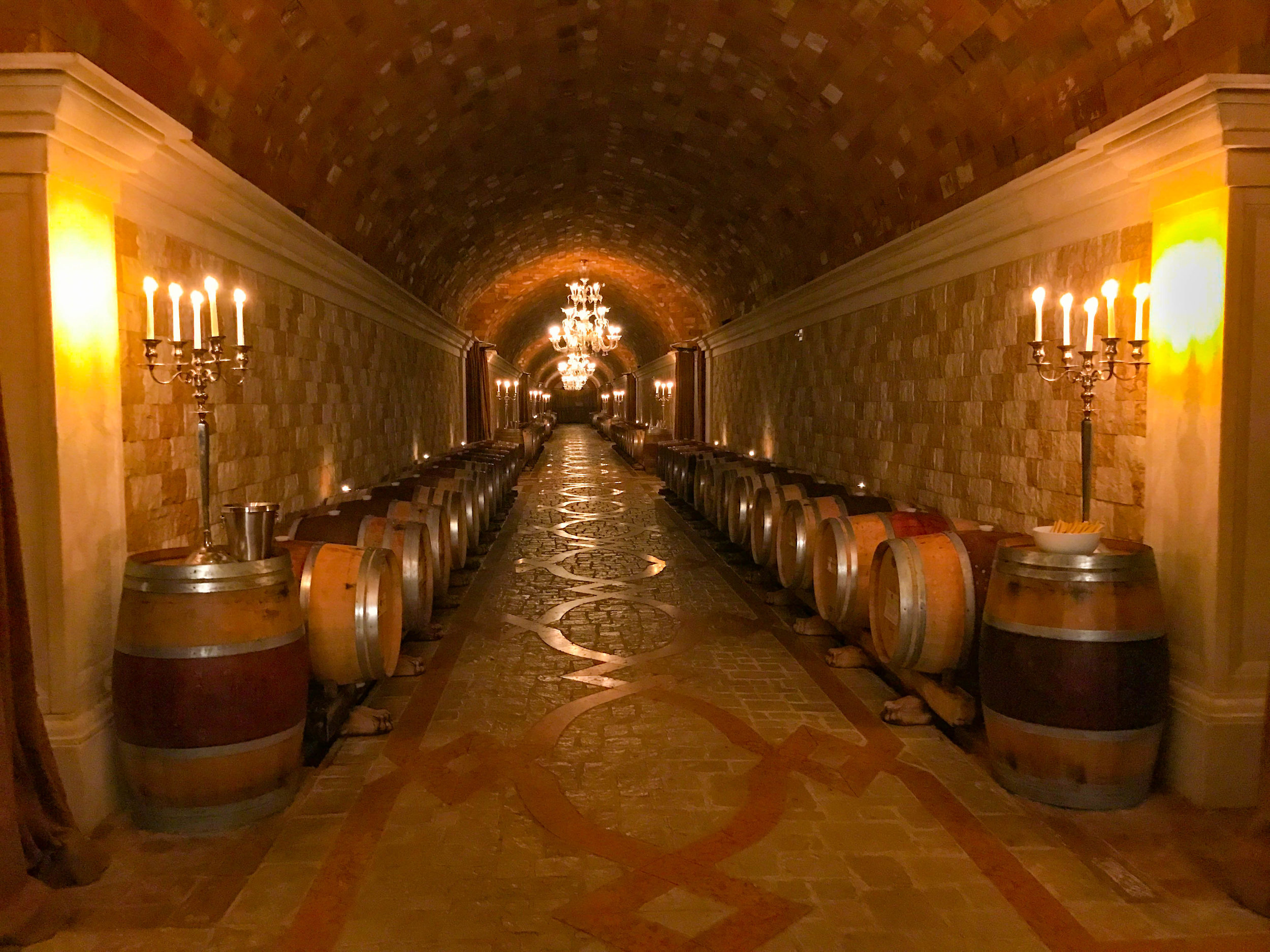 Del Dotto Venetian Estate Winery - cave chandelier