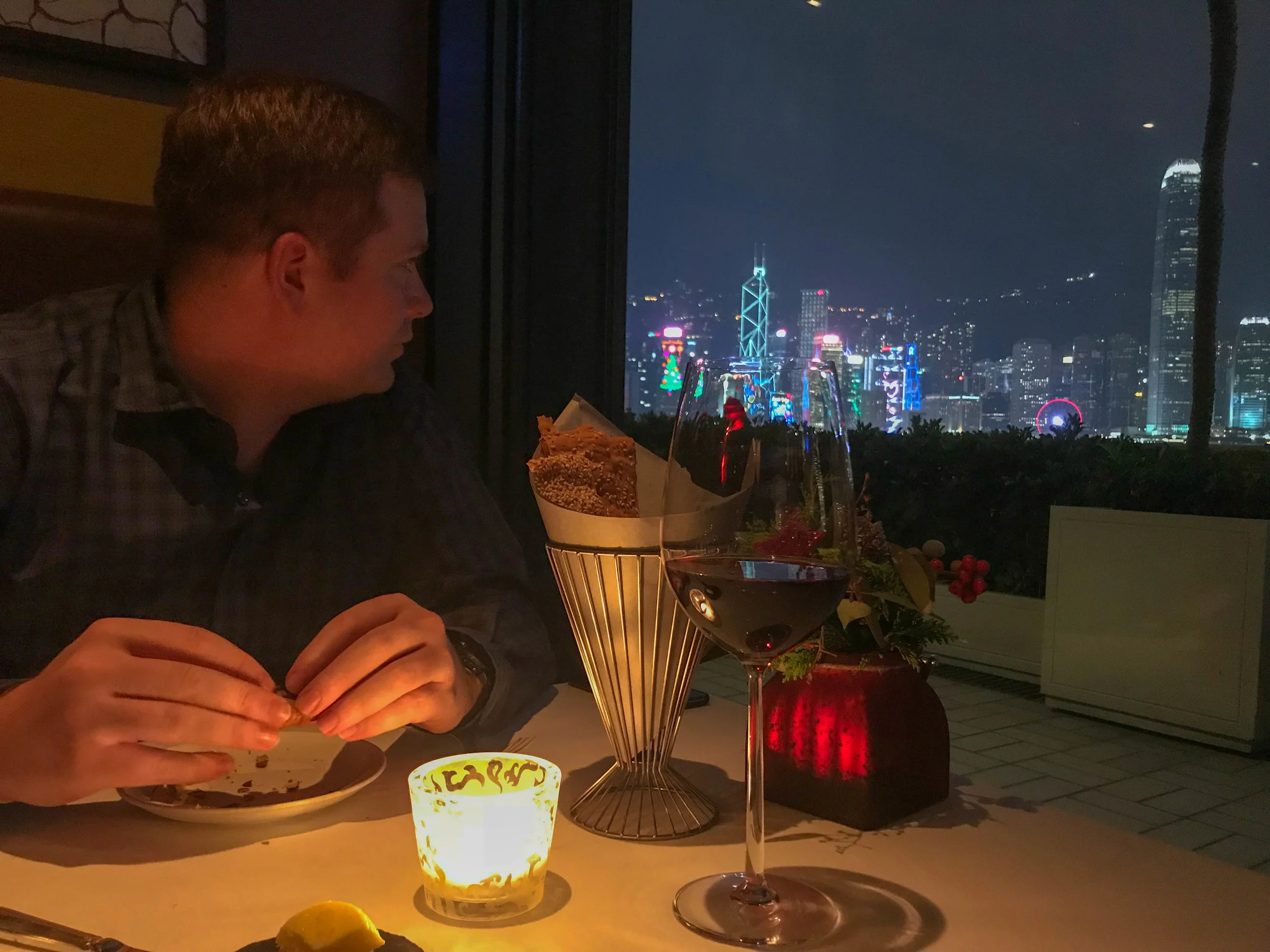 Steak house Restaurant Harbor views of Hong Kong