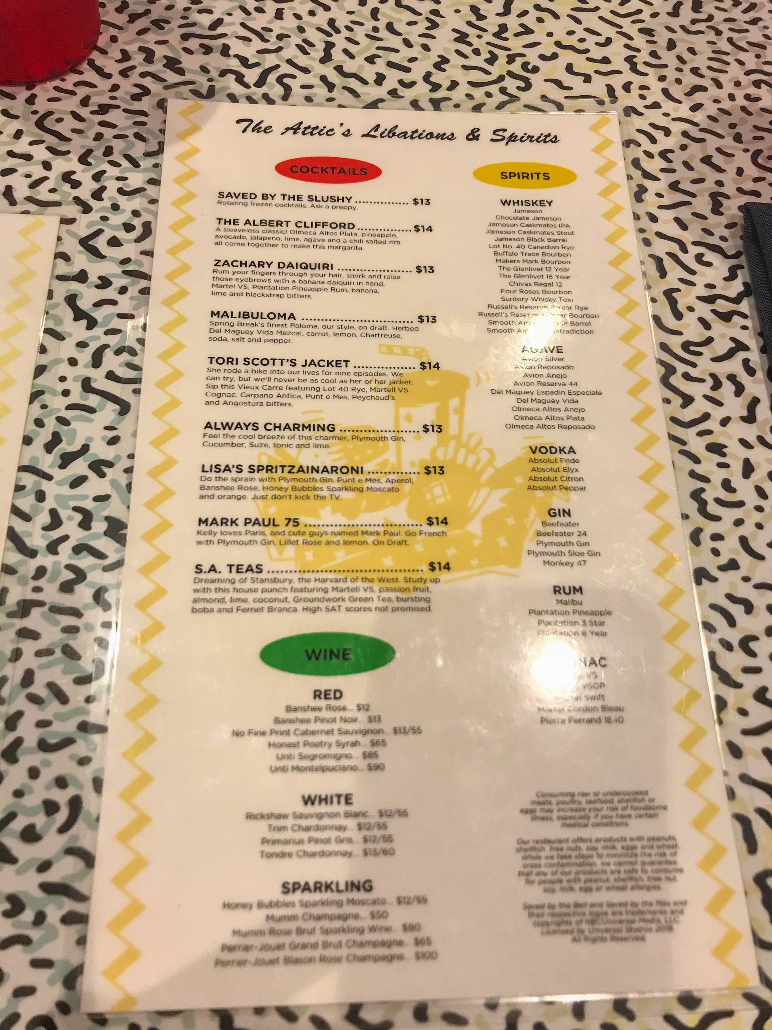 Saved By the Max - Saved by the Bell Pop-up Menu
