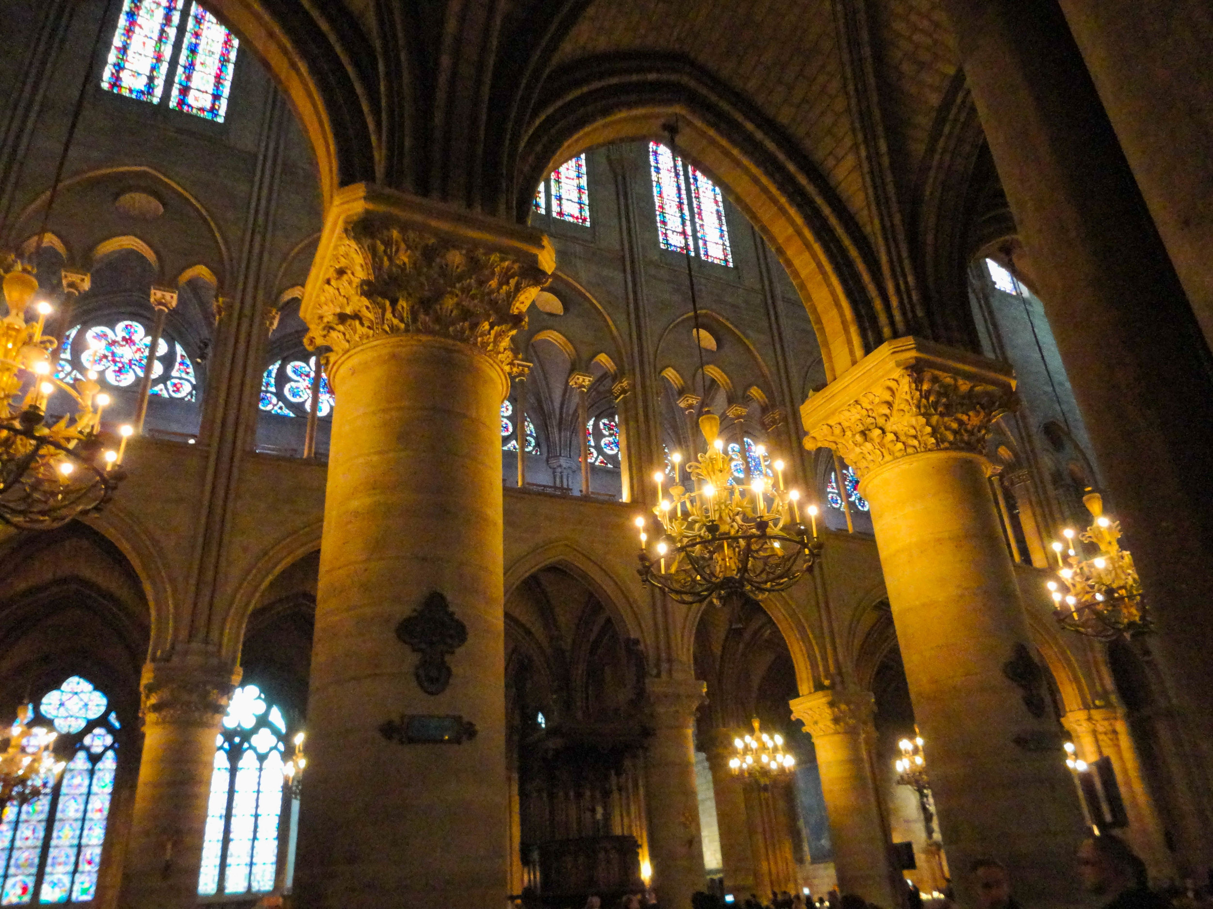 Notre Dame interior before the fire