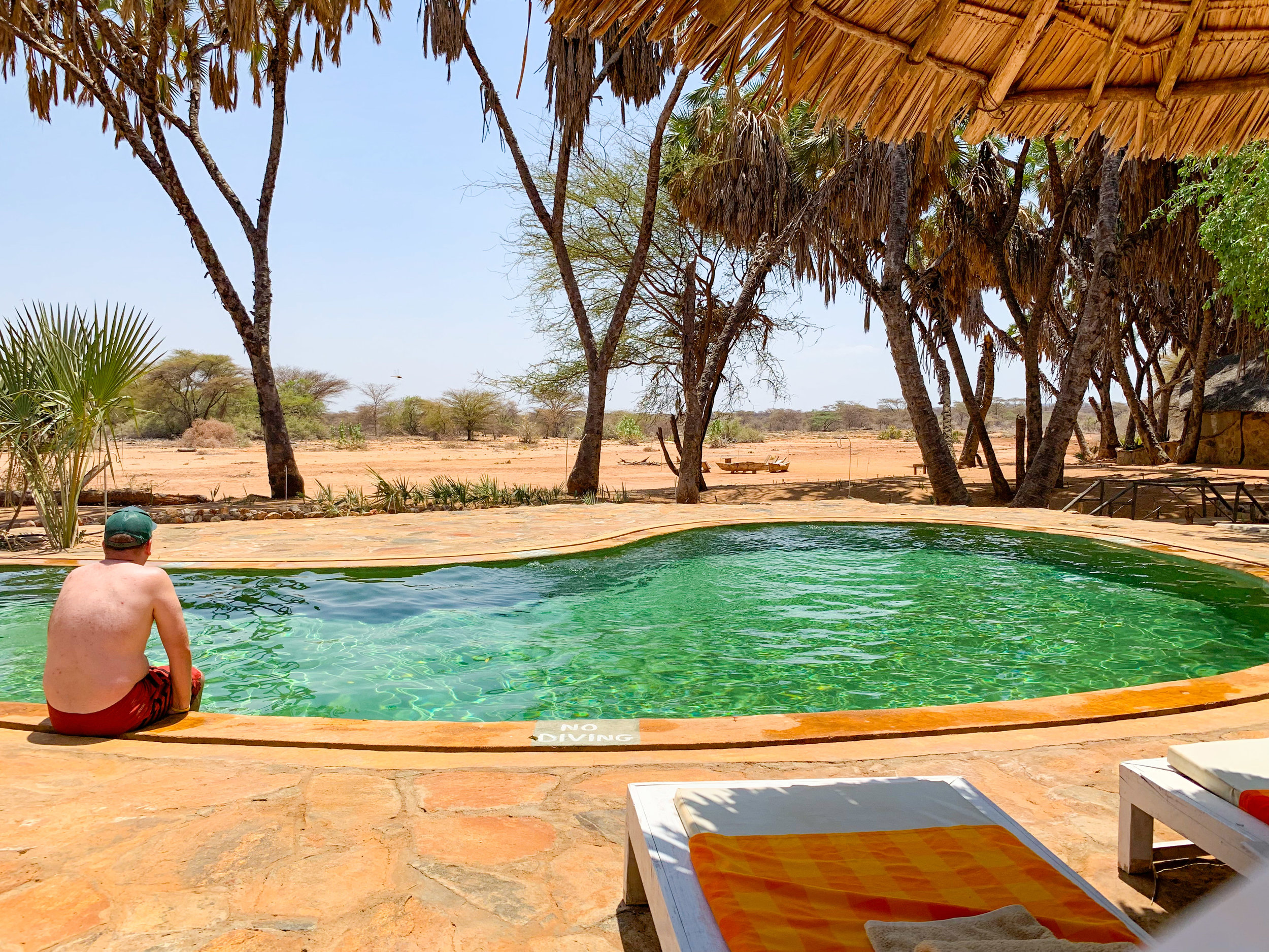 Pool at Saruni Rhino in Kenya Africa