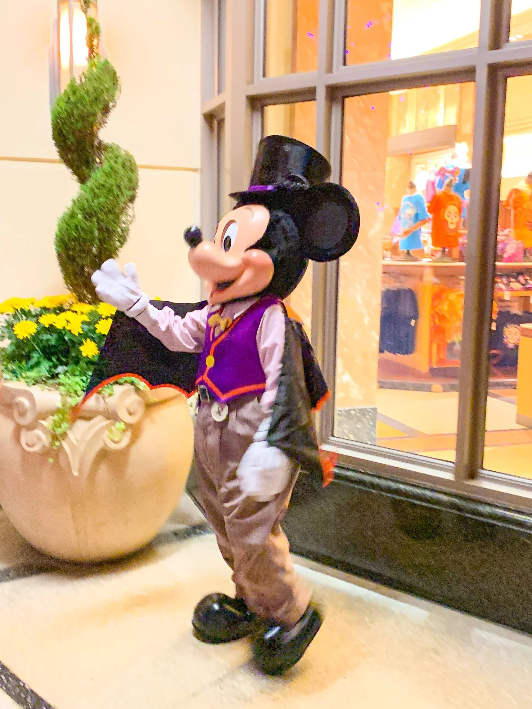Mickey Mouse in his Halloween Costume