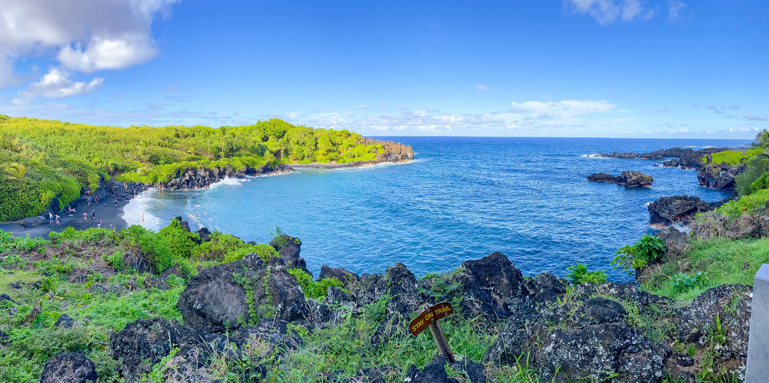 Black Sand Beach views on the Road to Hana