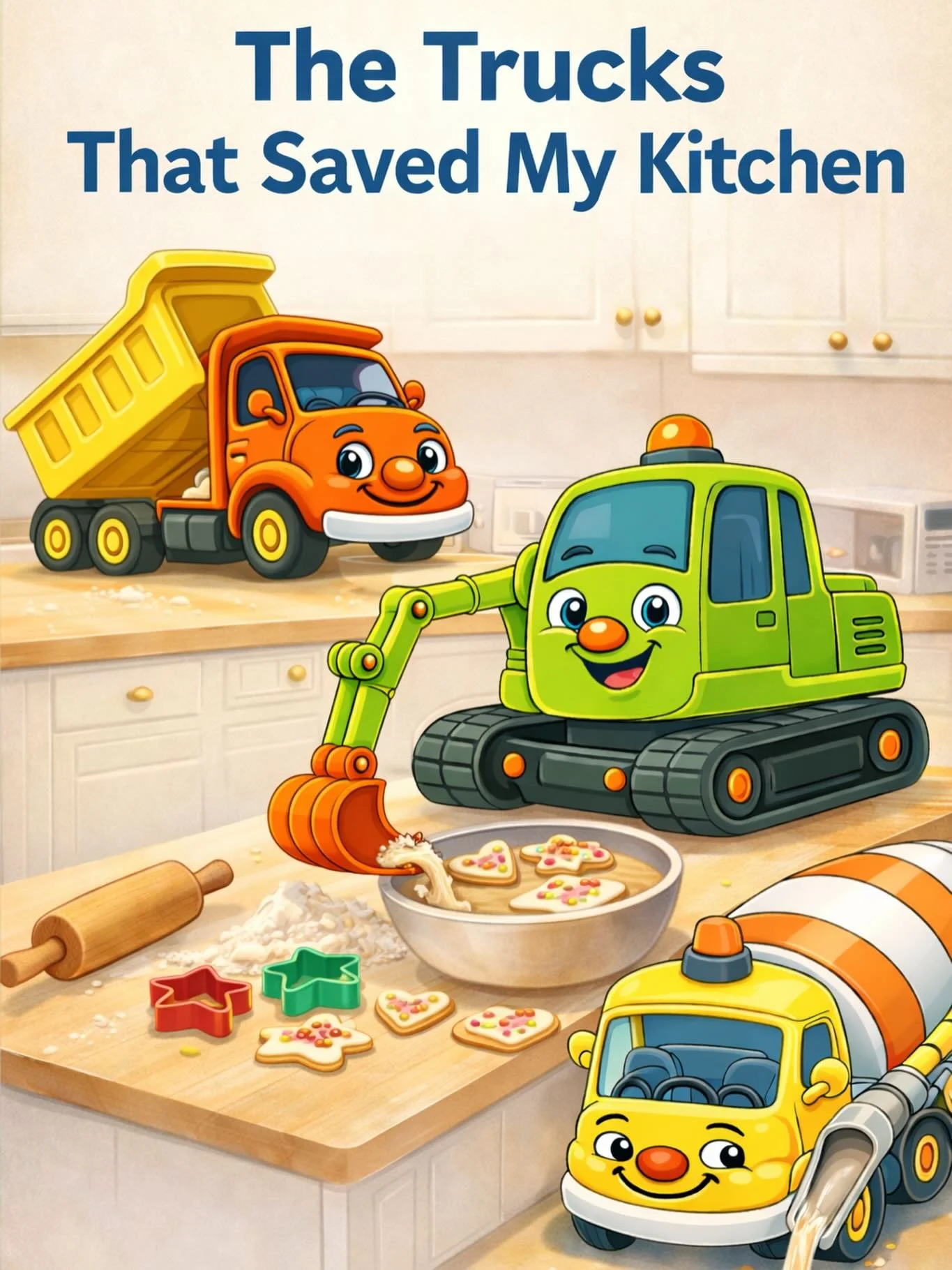 So&hellip; I may have written a new book 👀

The Trucks That Saved My Kitchen 🍪🚧

Should this be next?! 😂

&hellip;April Fool&rsquo;s!

BUT seriously &mdash; would your kids read this one?!

Really though&hellip; The Trucks That Saved the Park + t