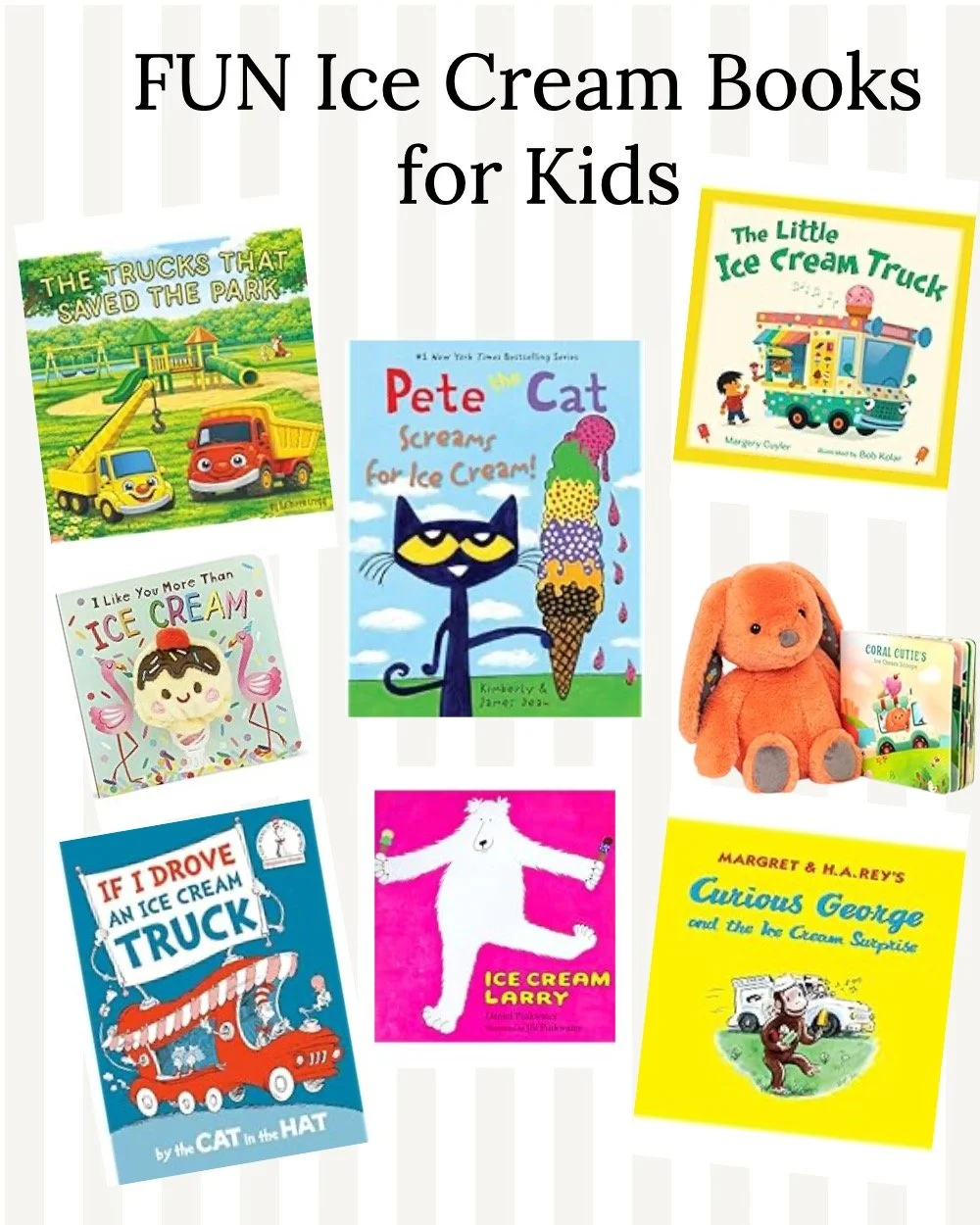 Fun Ice cream book stories for kids, toddlers, and babies
