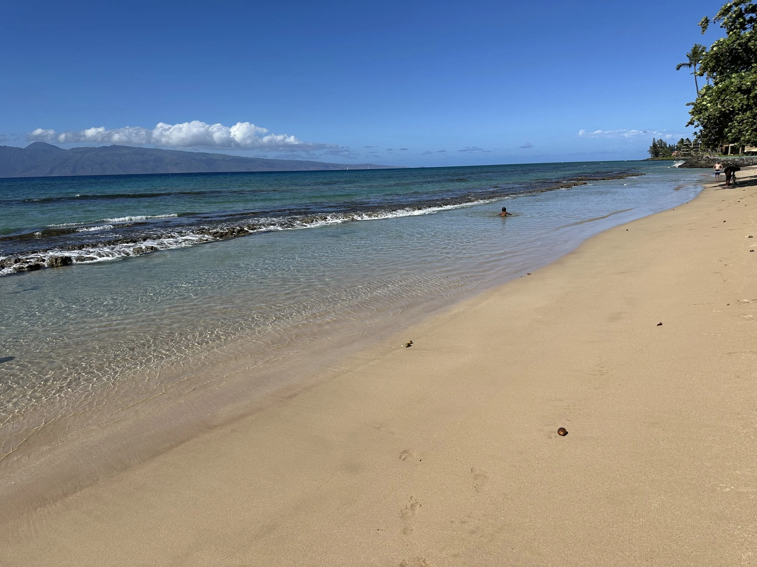 Honokōwai Beach Park perfect beach for toddlers and babies in Maui