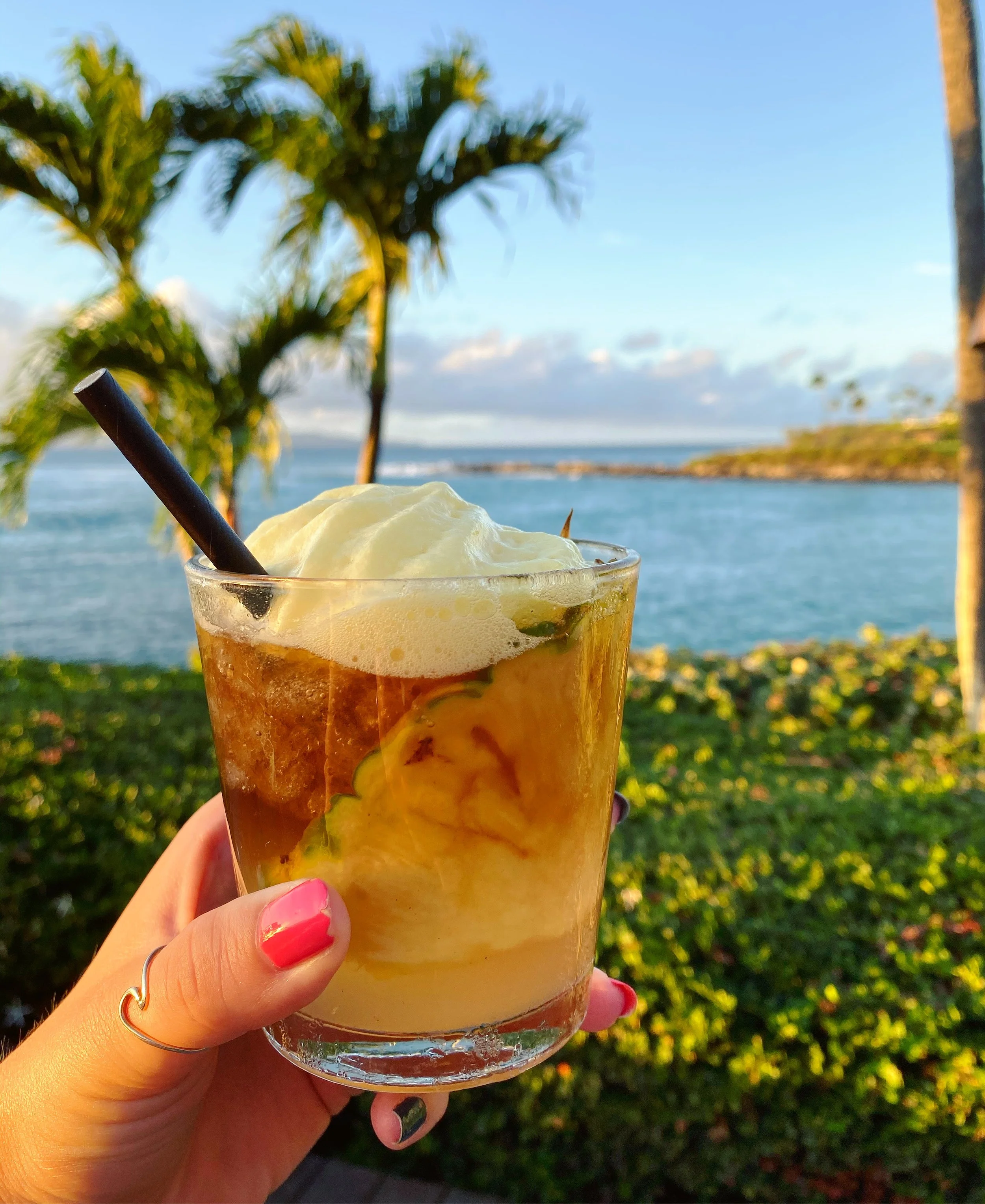 Mai tai at Merriman's Restaurant in Kapalua, Hawaii
