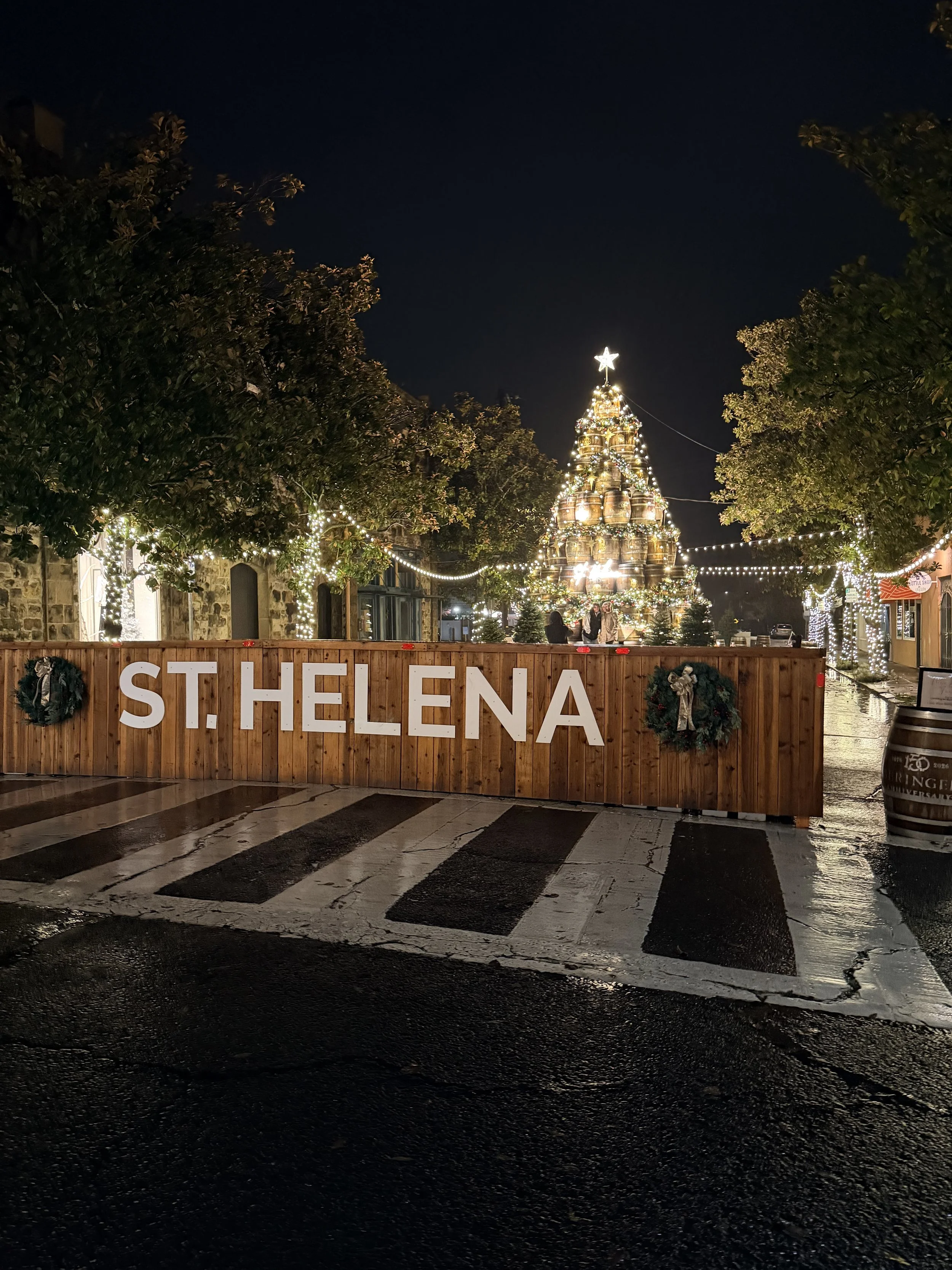 St. Helena Beringer Wine Barrel Christmas tree