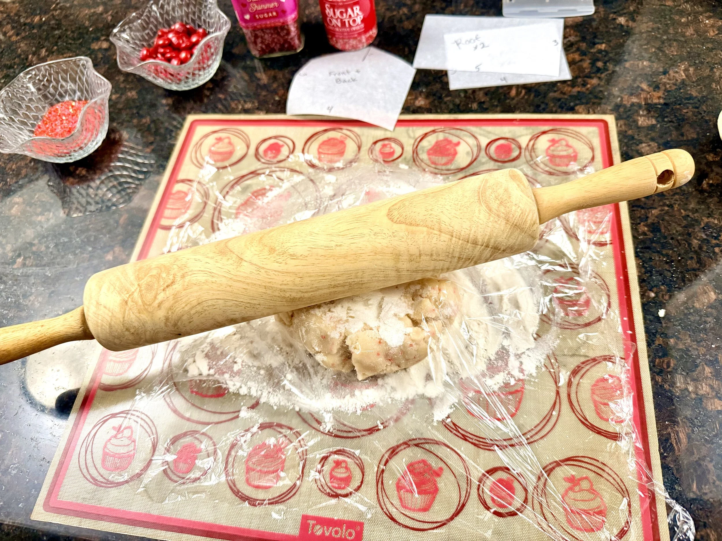 Valentine’s Day Sugar Cookie House dough