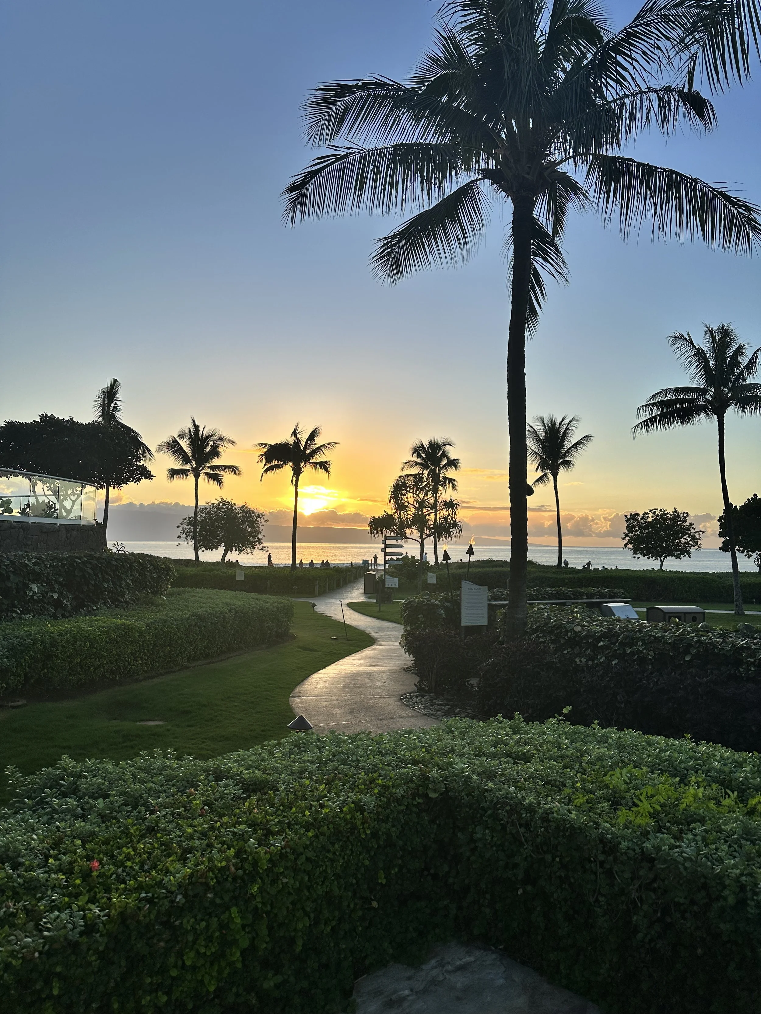 Sunset at Luxury Resort Honua Kai