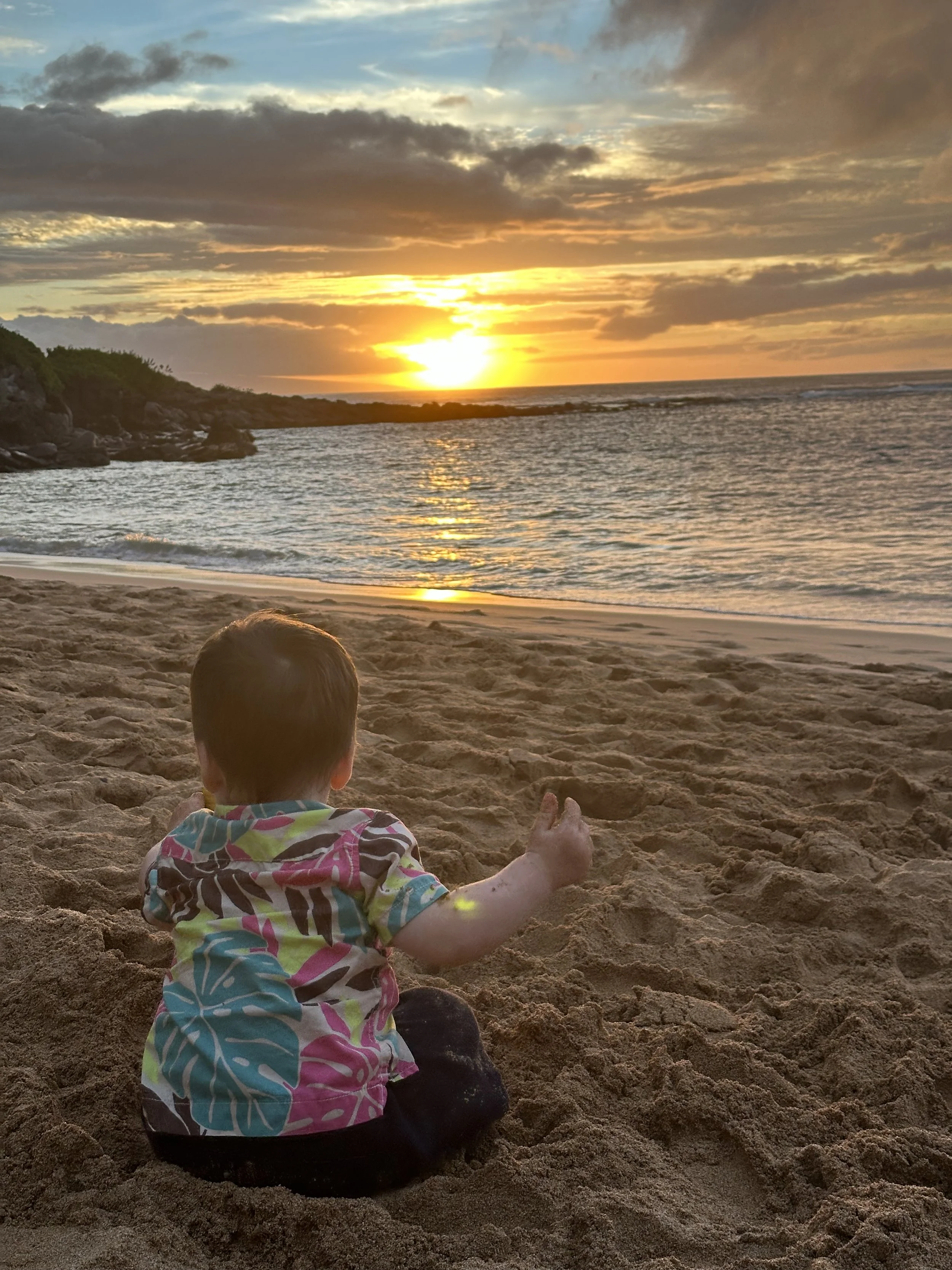 Kapalua Bay is the best beach for toddlers and babies.