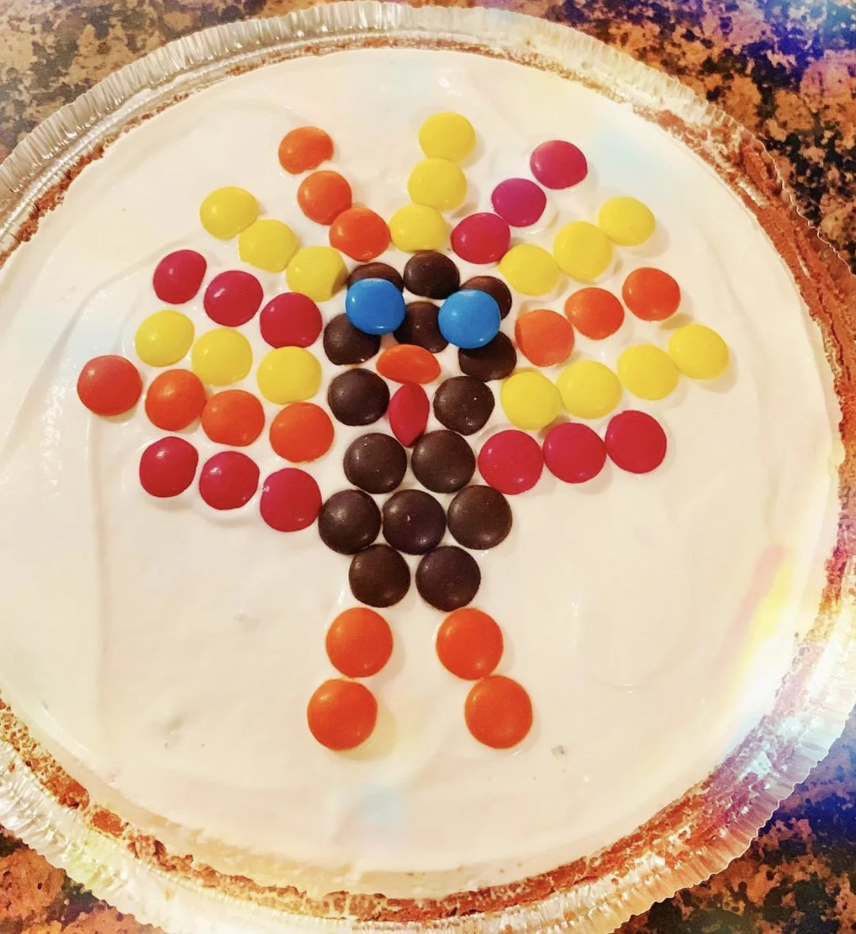 Easy 3-ingredient Turkey Ice Cream Pie