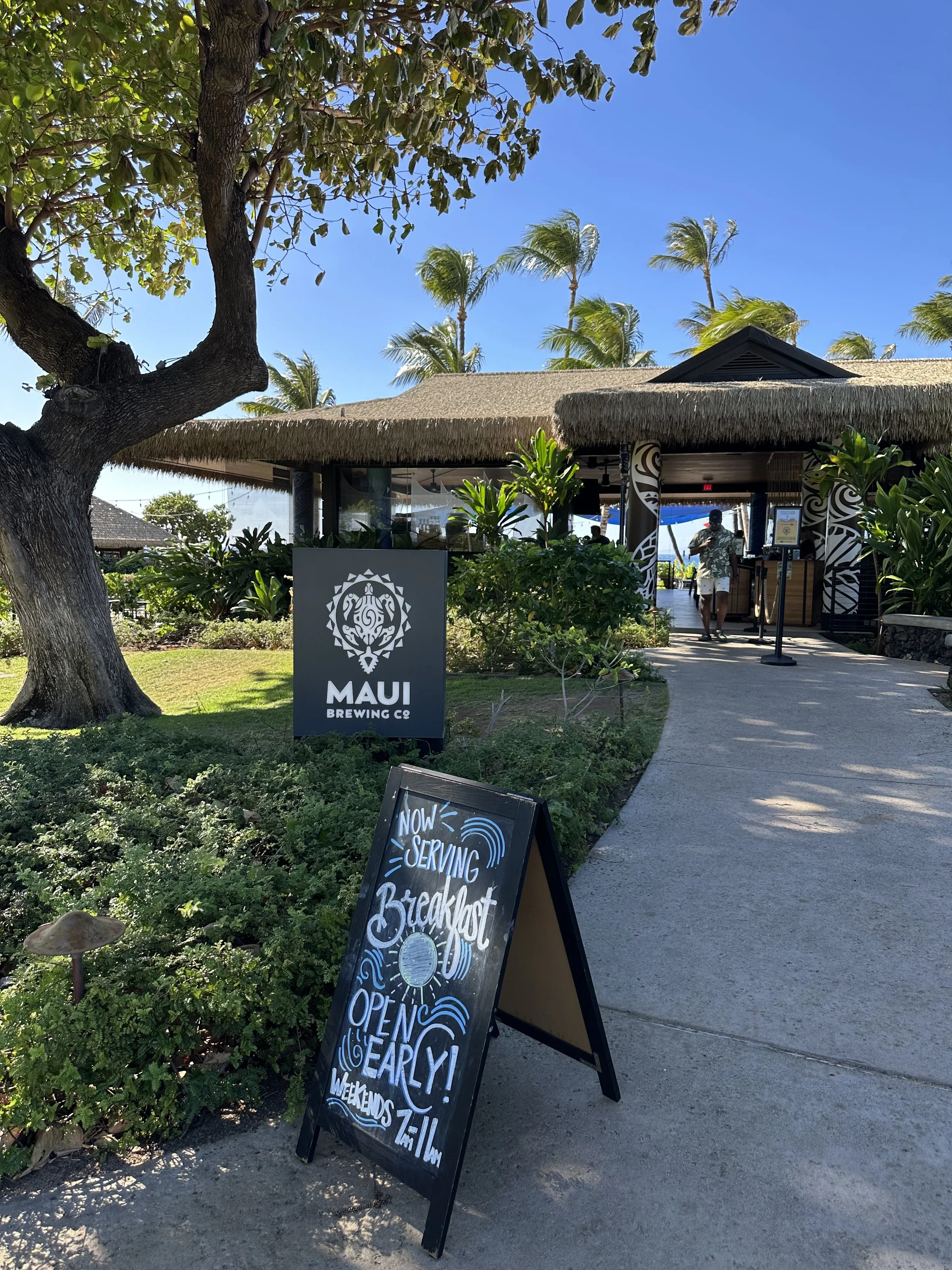Maui Brew Co in Kaanapali with Beach views