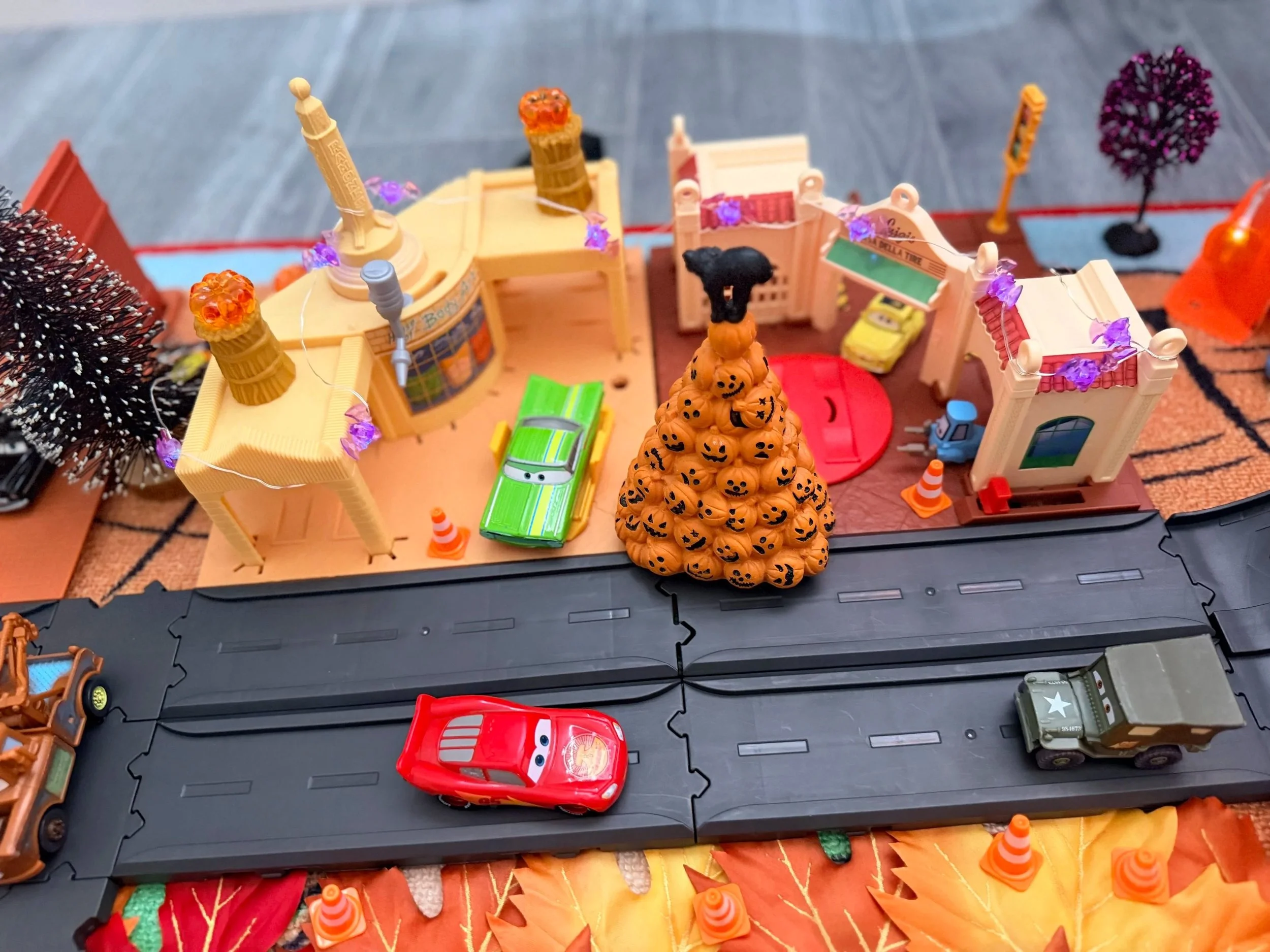 Halloween Radiator Springs Playset Makeover