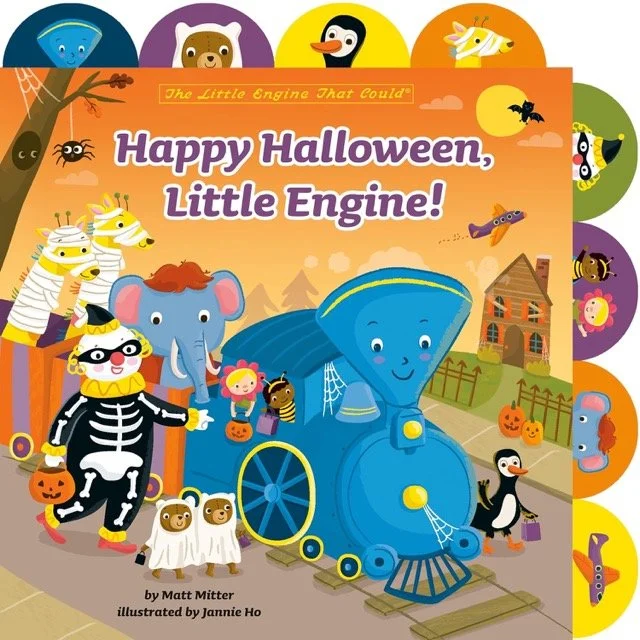 Happ Halloween Little Engine Train Children's book cover