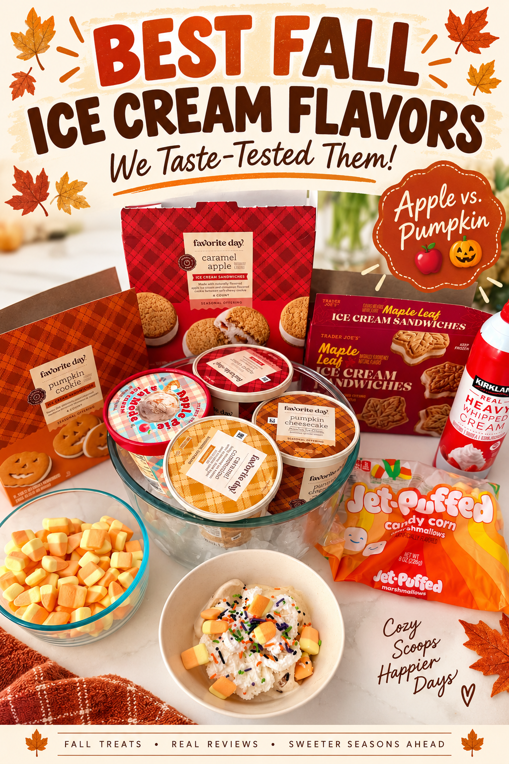 Best Autumn Ice Cream Flavors pin - taste tested
