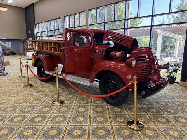 Kids love the firetruck at Hearst Castle