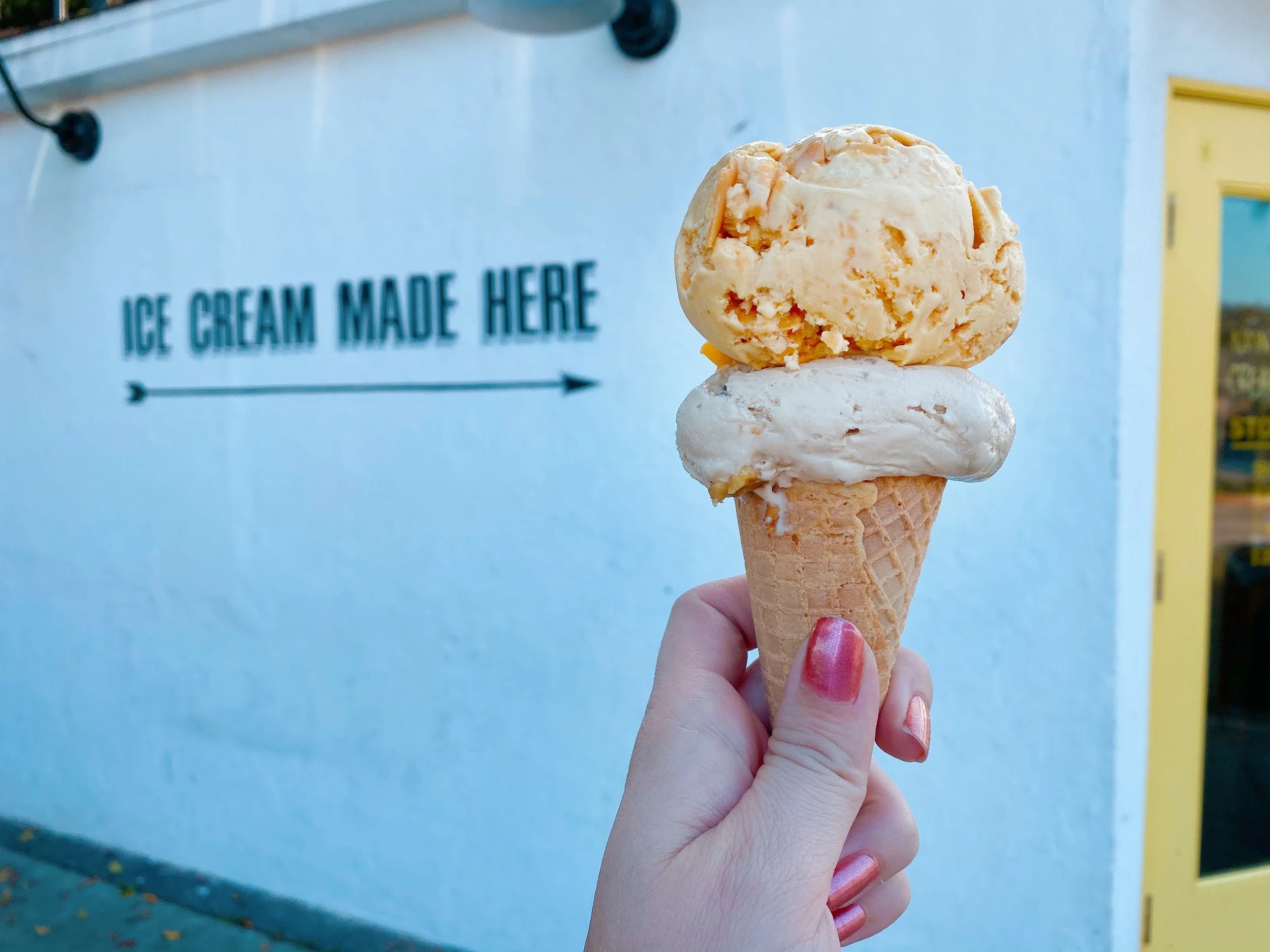 Autumn Ice Cream flavors at Gingers scoop shop