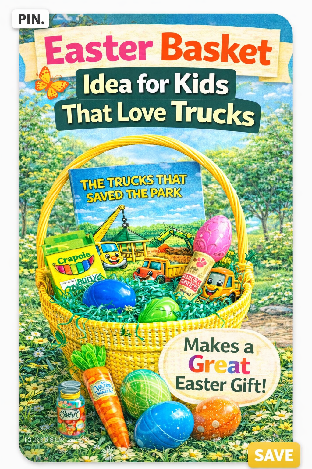 Easter Basket ideas for kids that love trucks