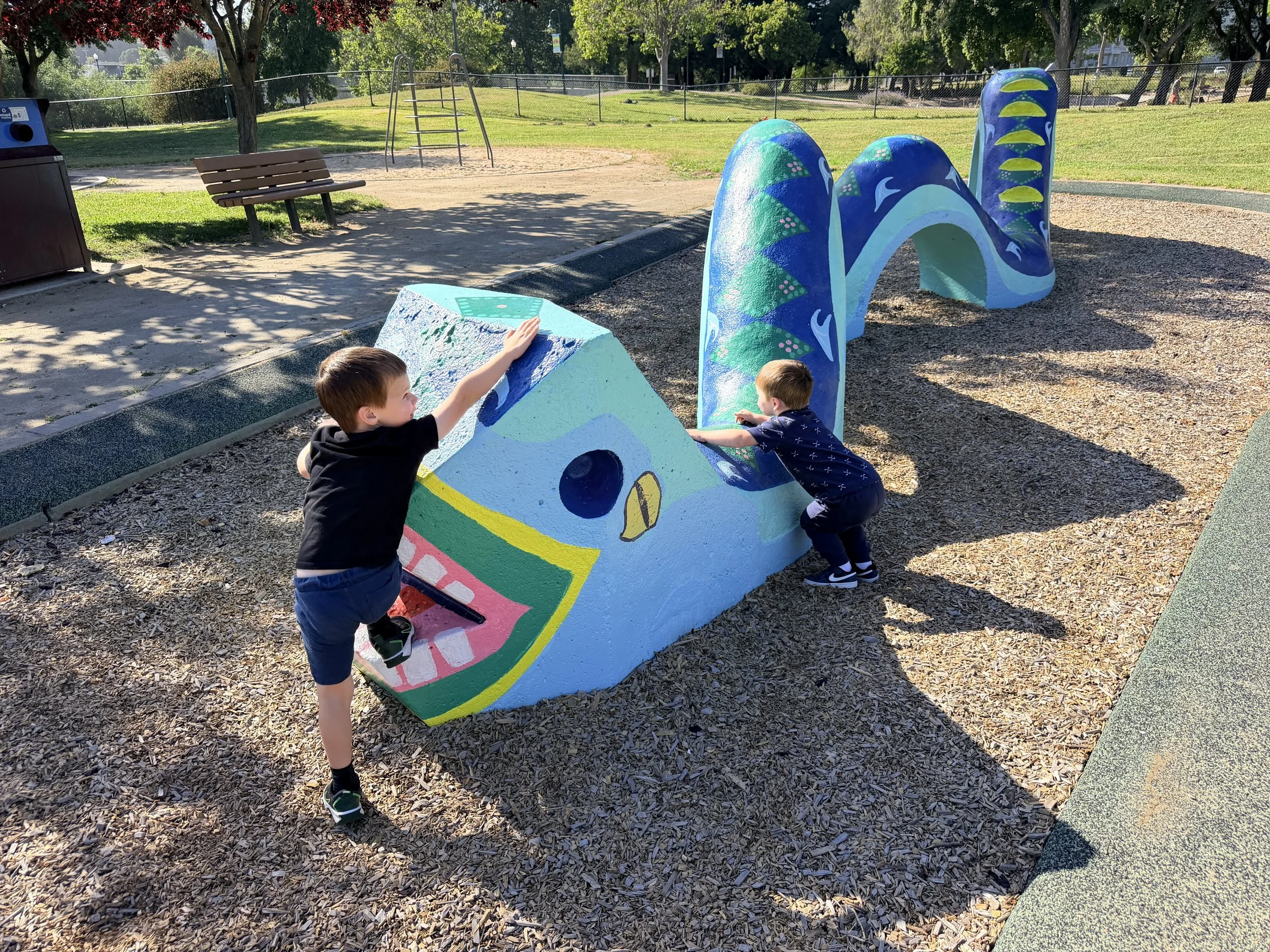 Serpent Slide at San Lorenzo Park - walking distance from Hyatt Place Santa Cruz