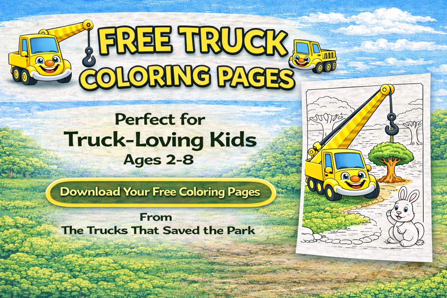 free construction truck coloring pages for kids dump truck excavator crane truck printable