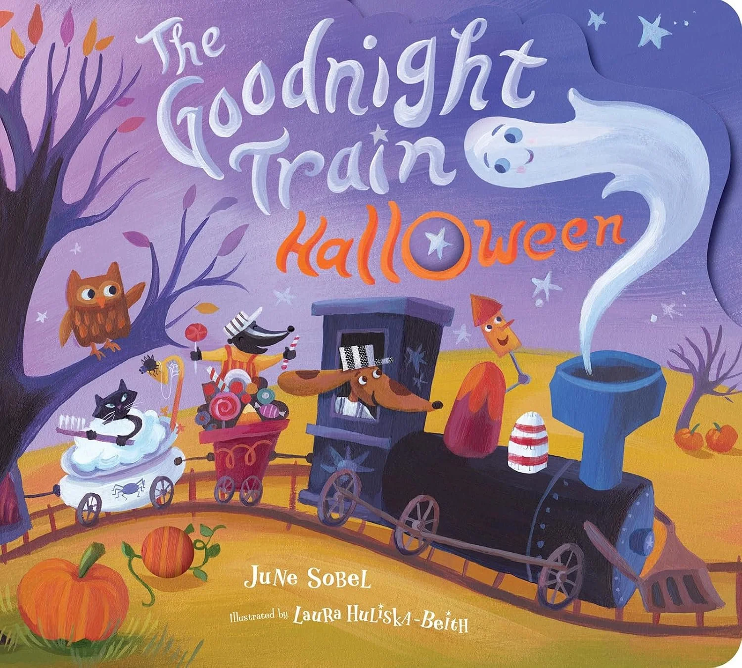 The Goodnight Train Halloween Children's book cover