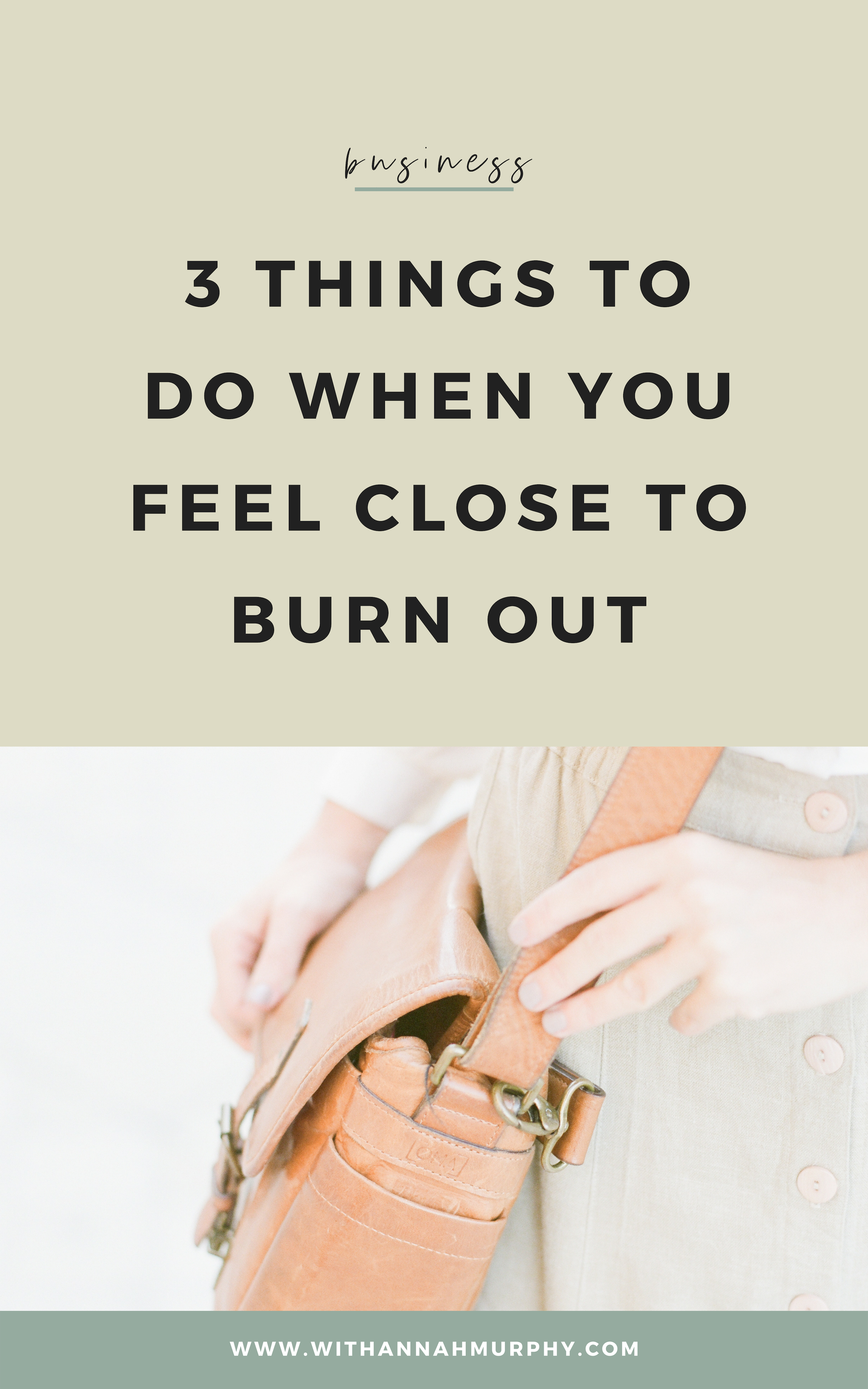 3 things to do when you’re close to burnout | With Hannah Murphy #businesstips #creativebusinessresources