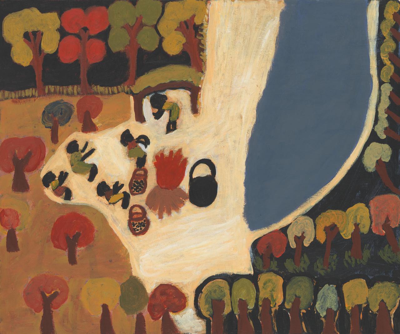  Rosemary Gutili,  Oysters at Second Creek,  synthetic polymer paint on canvas, 50.8 × 61 cm, 2010. (National Gallery of Victoria) 