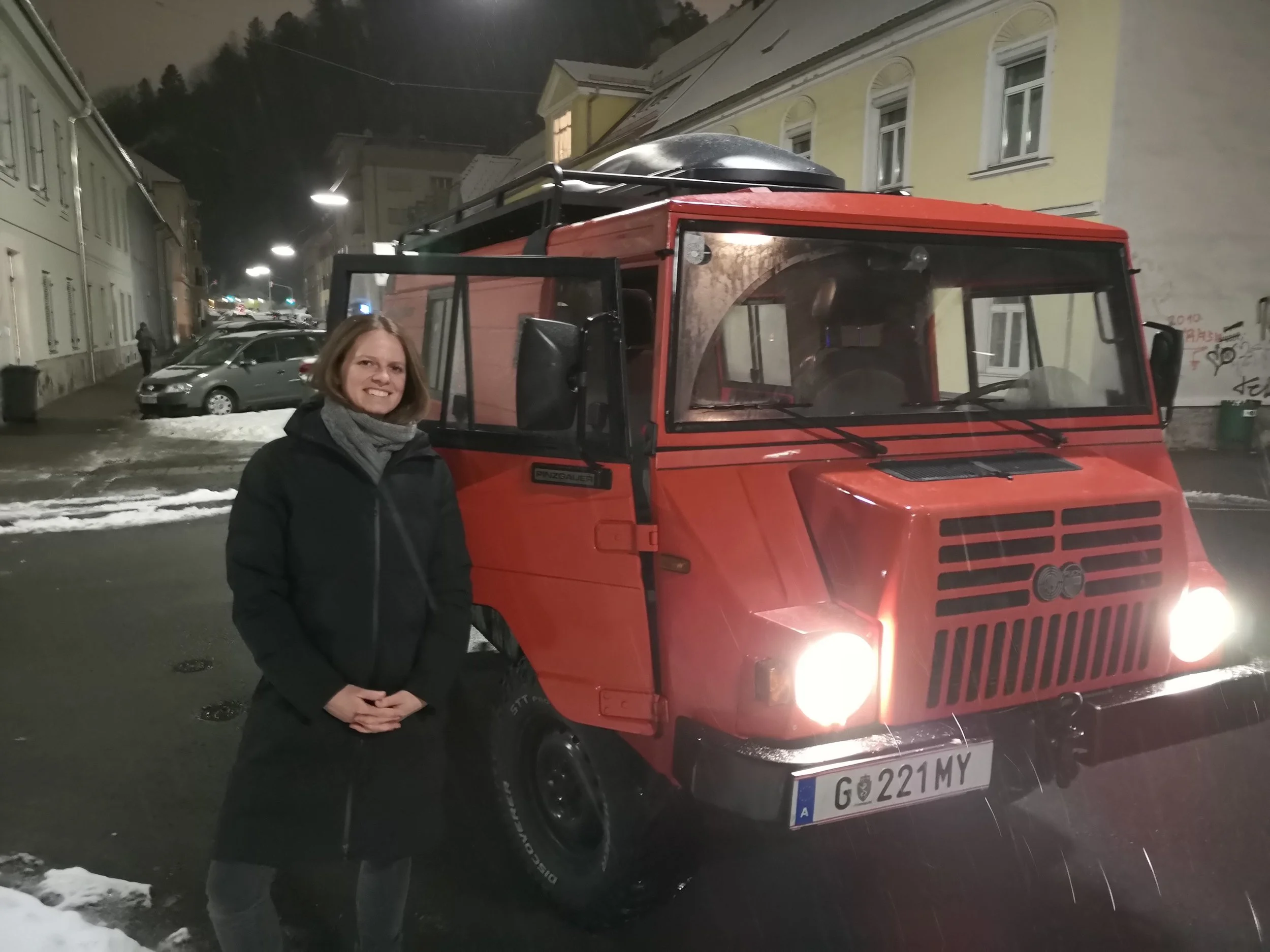 Side bar: after the interview, Rudolf’s son, Markus, gave me a ride home in this beautifully restored Pinzgauer. A true gentleman – like father, like son.