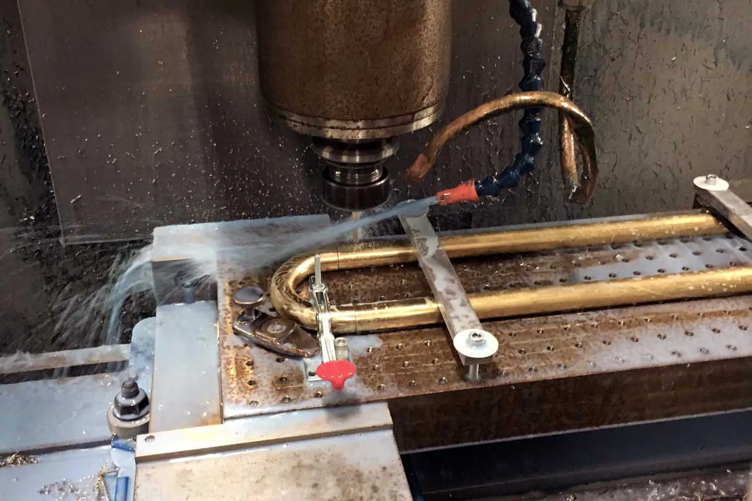 Tuba Handles in the production line at Trapex!