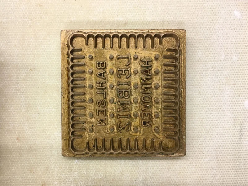 Beautifully crafted brass moulds for biscuit manufacturing.