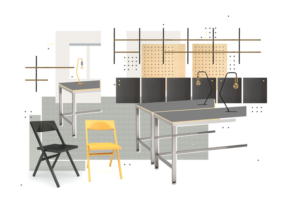 Office space visualisation.