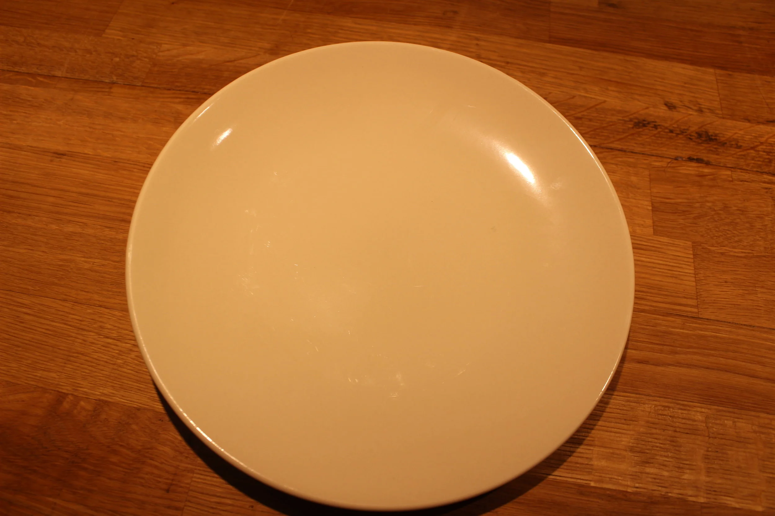 Tallerken 24 cm uten sidekant. Leie kr. 12 pr. stk