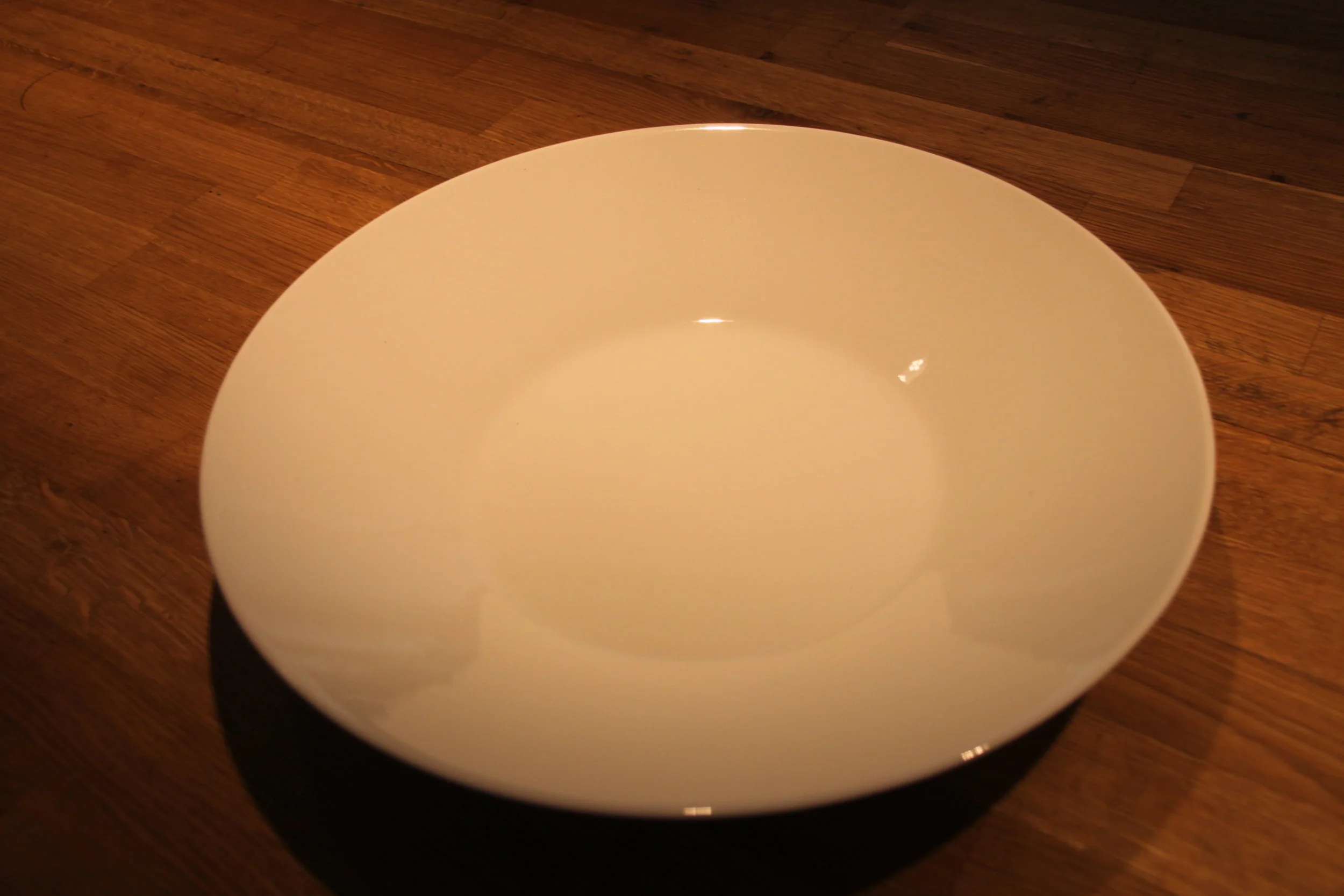 Tallerken 25 cm hvit, Leie kr. 7,- pr. stk