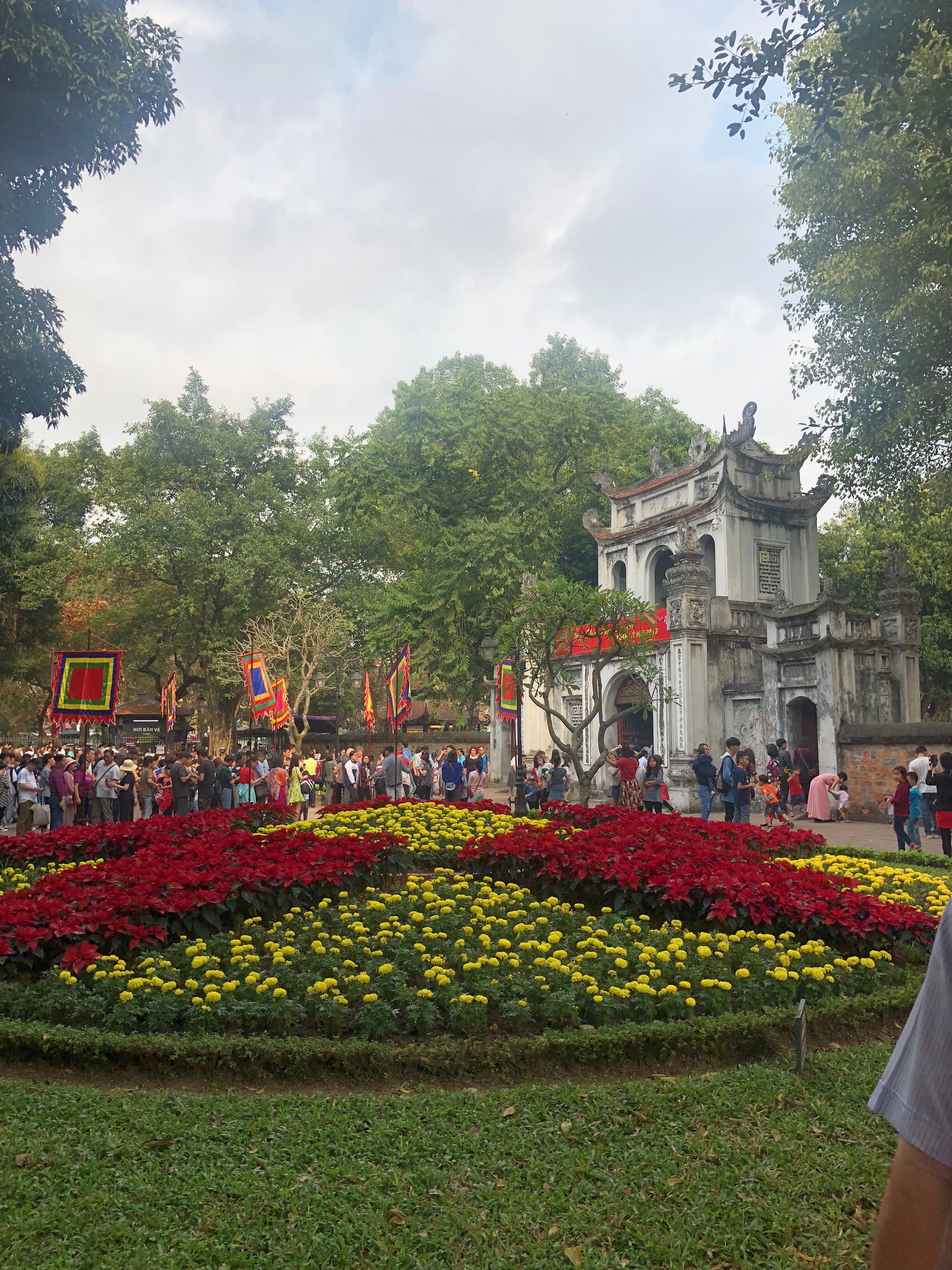 The Temple of Literature — with various altars and shrines and courtyards. Also very crowded.