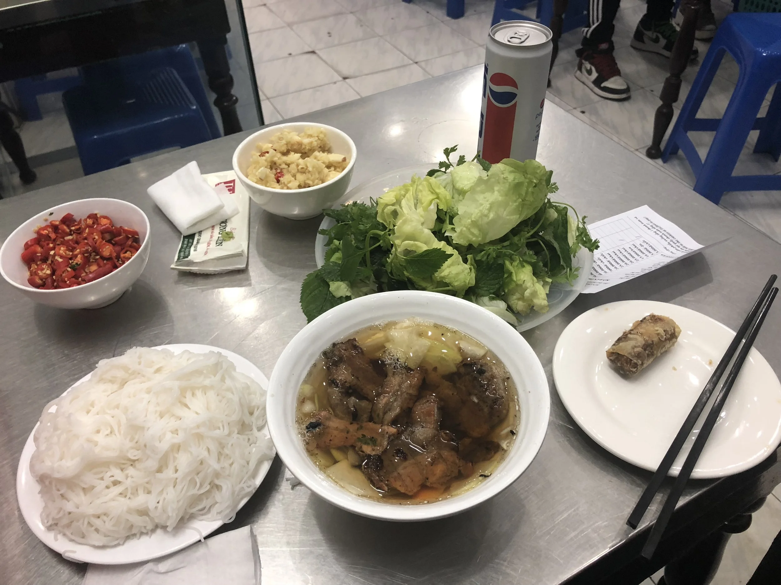 A filling meal, to say the least!