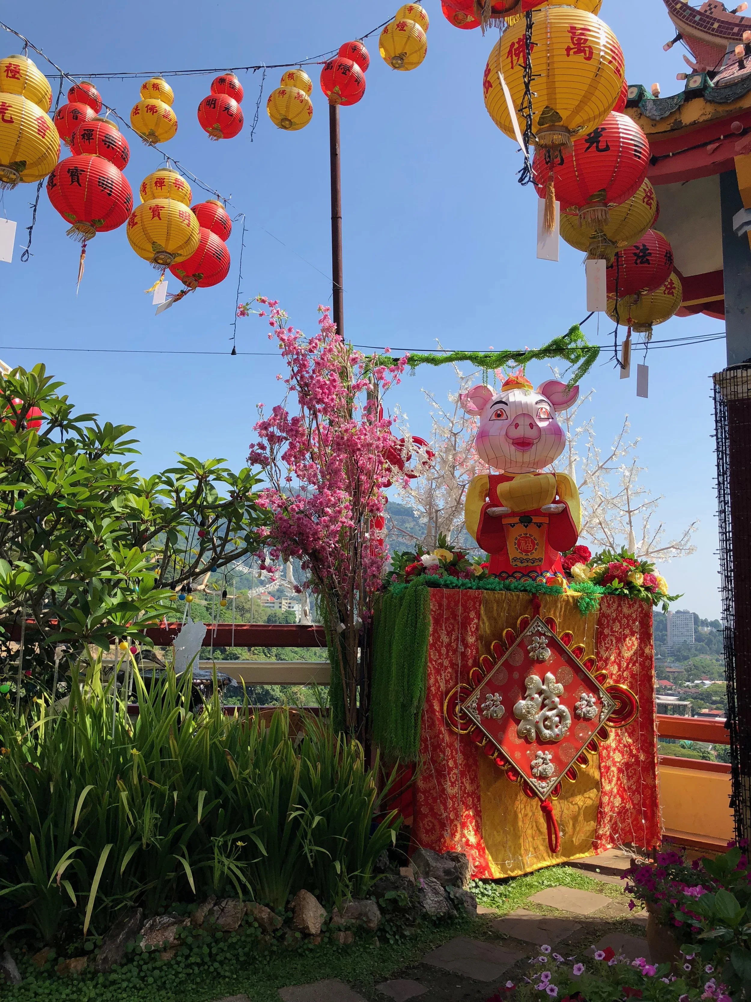 Visite Malasia en el fin de Febrero y todavía había celebraciones para el nuevo año del cerdo.