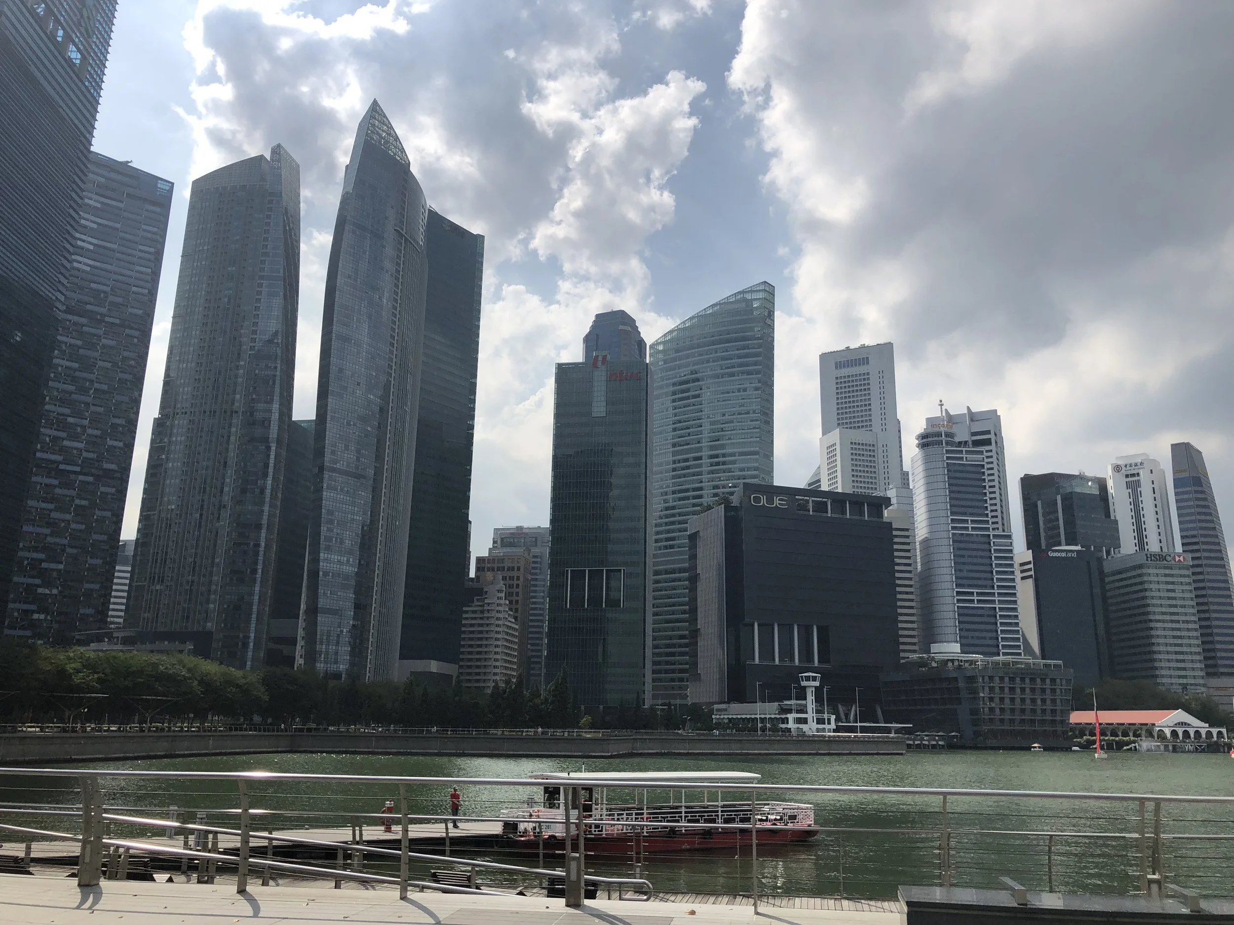 A picture of my walk thus far to Gardens by the Way…so many skyscrapers!