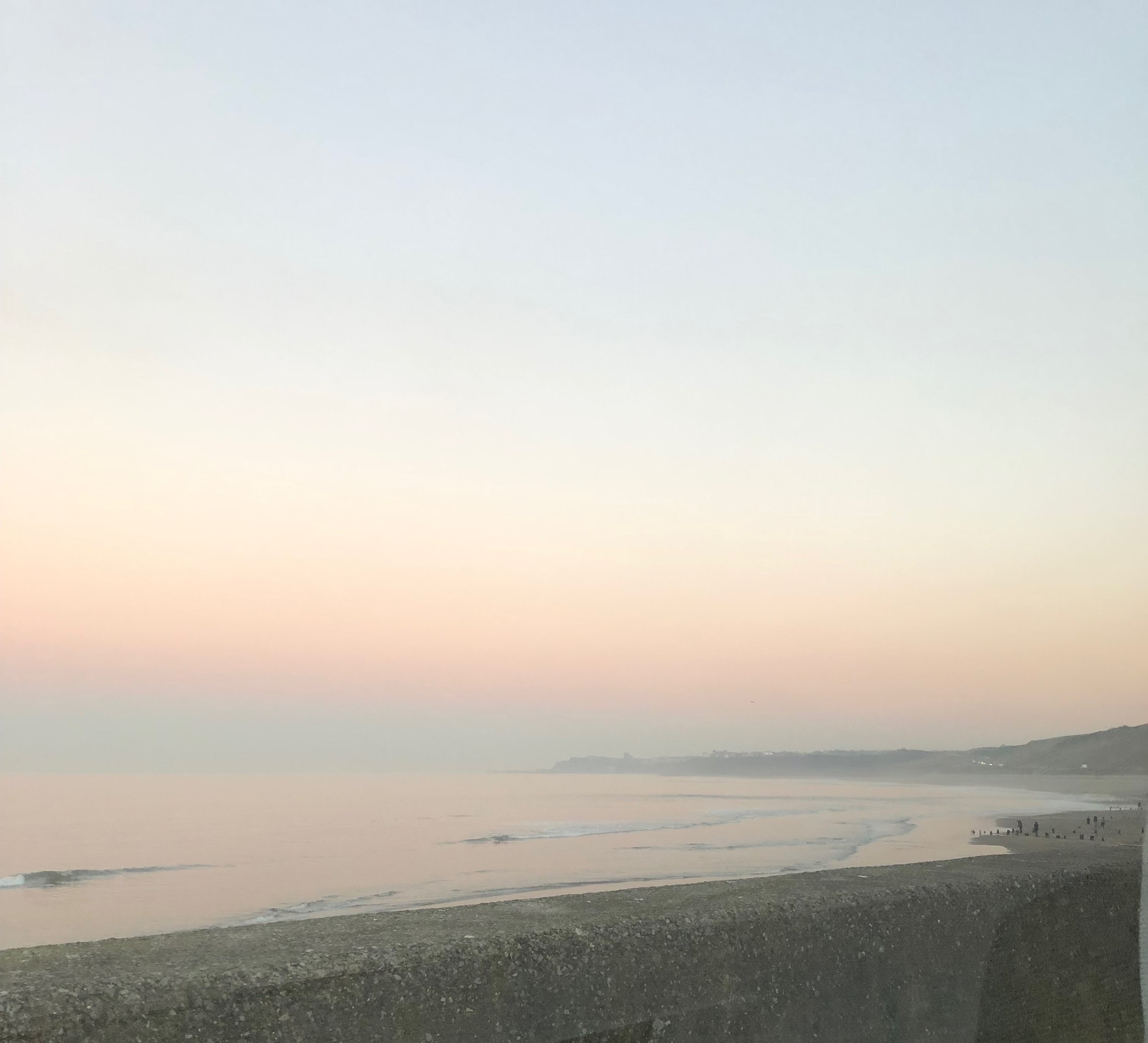 It was a very strange misty end to the day.