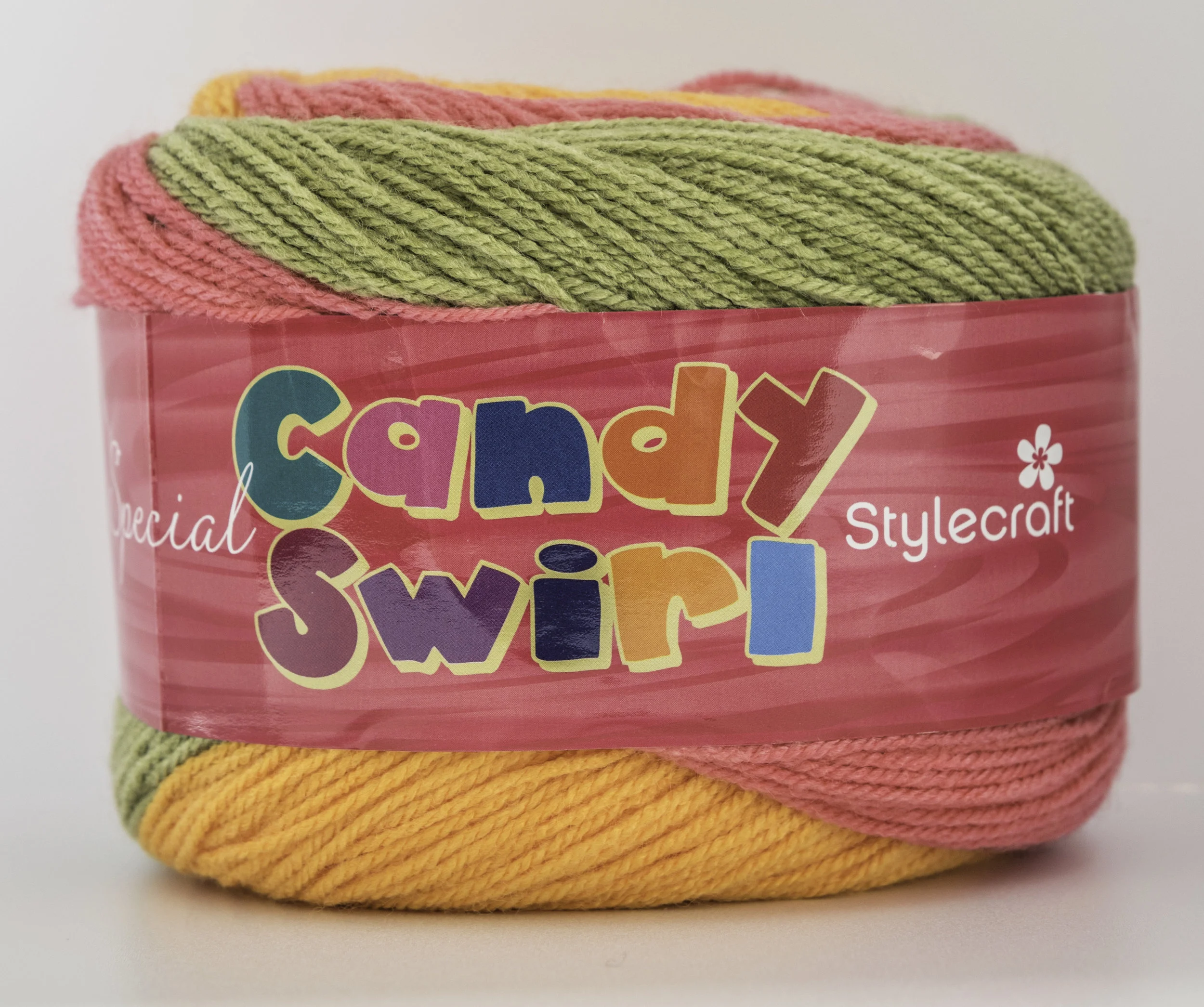 Stylecraft candy Swirl - Fruit Salad plus free scarf printed crochet pattern