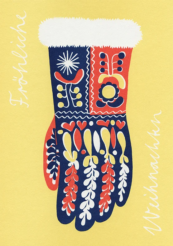 Christmas card, Blumengalerie St. Moritz