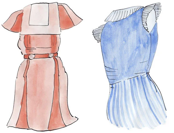 Illustration, 40s dresses