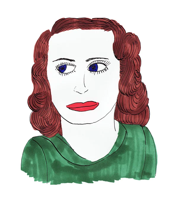 Illustration, Bette Davis