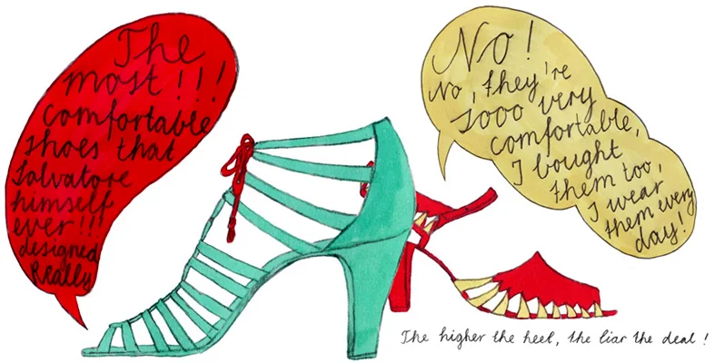 Illustration, The higher the heel