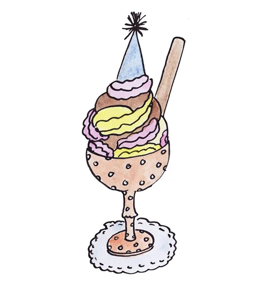Illustration, Eisbomben